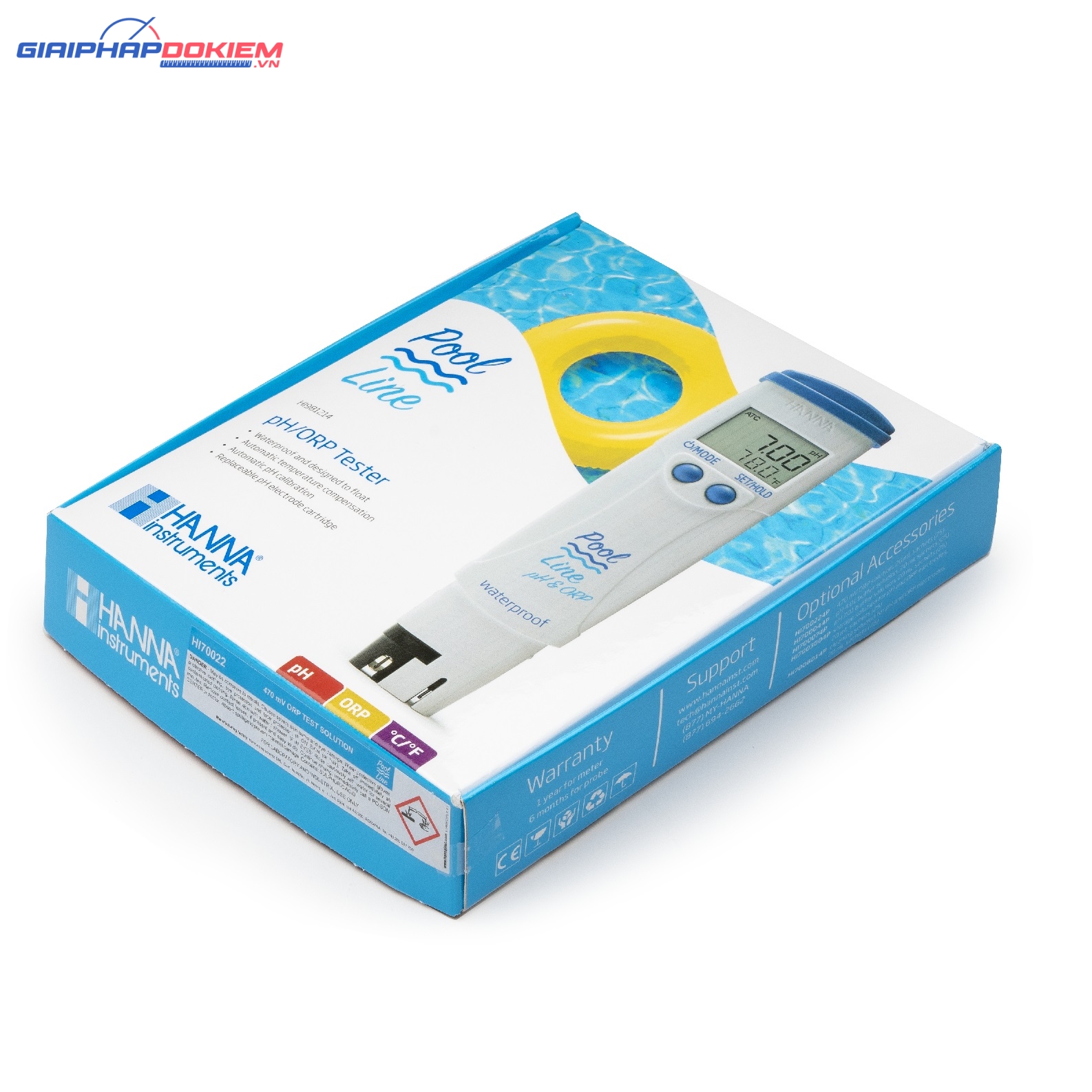 Bút Đo pH/ORP/Nhiệt Độ Chuyên Hồ Bơi PoolLine Hanna HI981214 6 Bút Đo pH/ORP/Nhiệt Độ Chuyên Hồ Bơi PoolLine Hanna HI981214