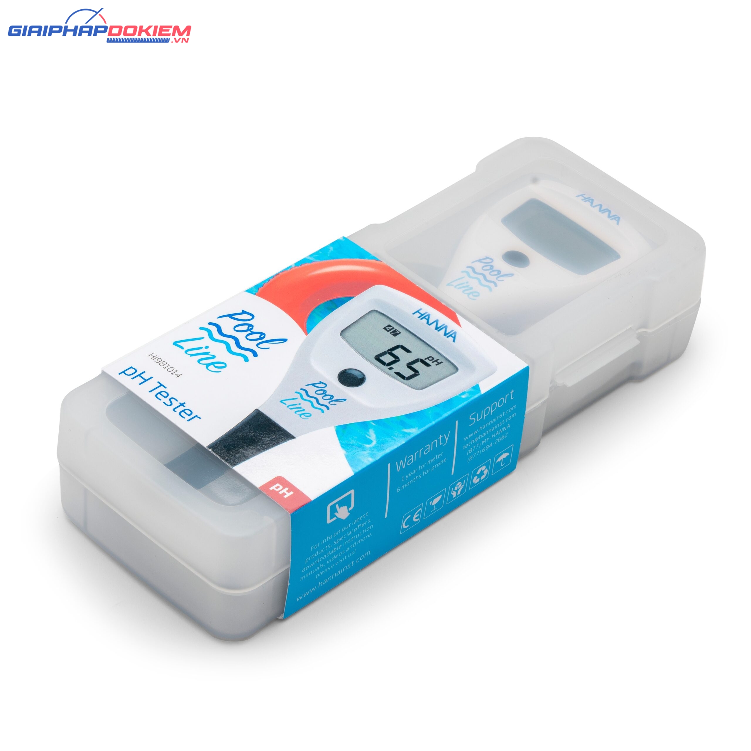 Bút Đo pH Với Độ Phân Giải 0.1 chuyên Hồ Bơi Hanna HI981014 2 Bút Đo pH Với Độ Phân Giải 0.1 chuyên Hồ Bơi Hanna HI981014