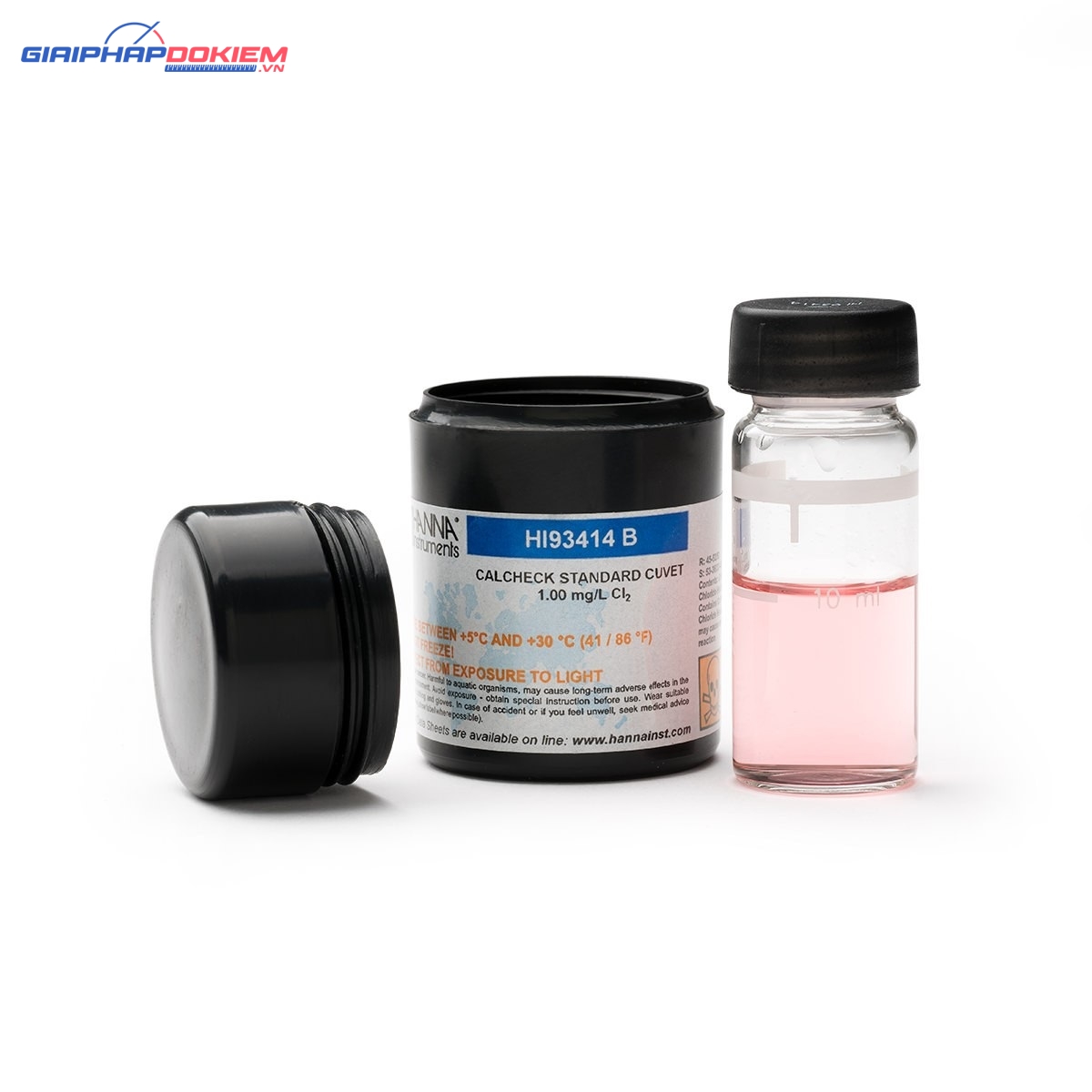 Cal Check chuẩn Clo dư Và Clo tổng, 0.00 và 1.00 mg/L Hanna HI93414-11 2 Cal Check chuẩn Clo dư Và Clo tổng, 0.00 và 1.00 mg/L Hanna HI93414-11