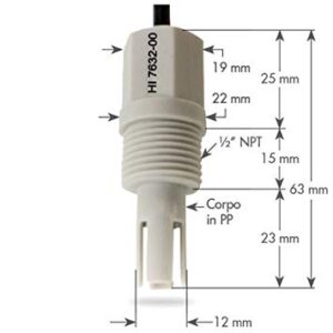Đầu Dò EC/TDS (Thang Cao) Cáp 2m Hanna HI7632-00