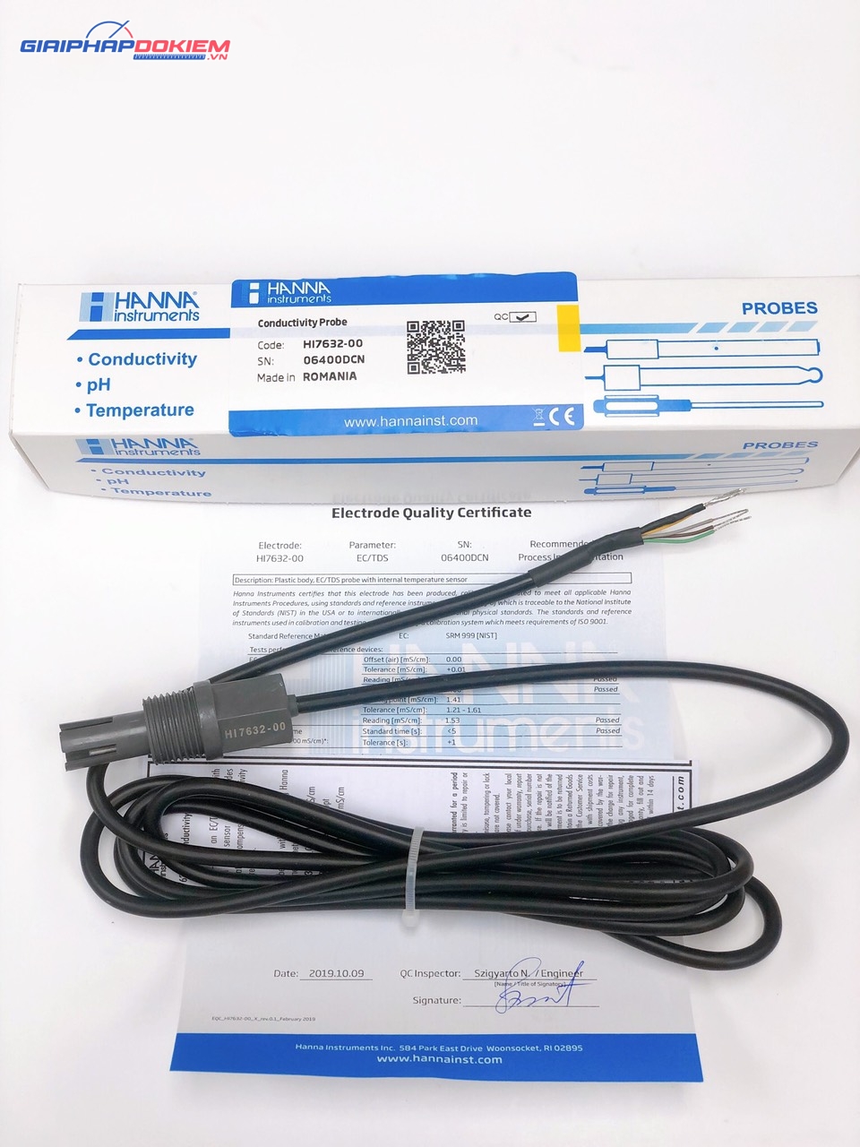 Đầu Dò EC/TDS (Thang Cao) Cáp 2m Hanna HI7632-00 6 Đầu Dò EC/TDS (Thang Cao) Cáp 2m Hanna HI7632-00