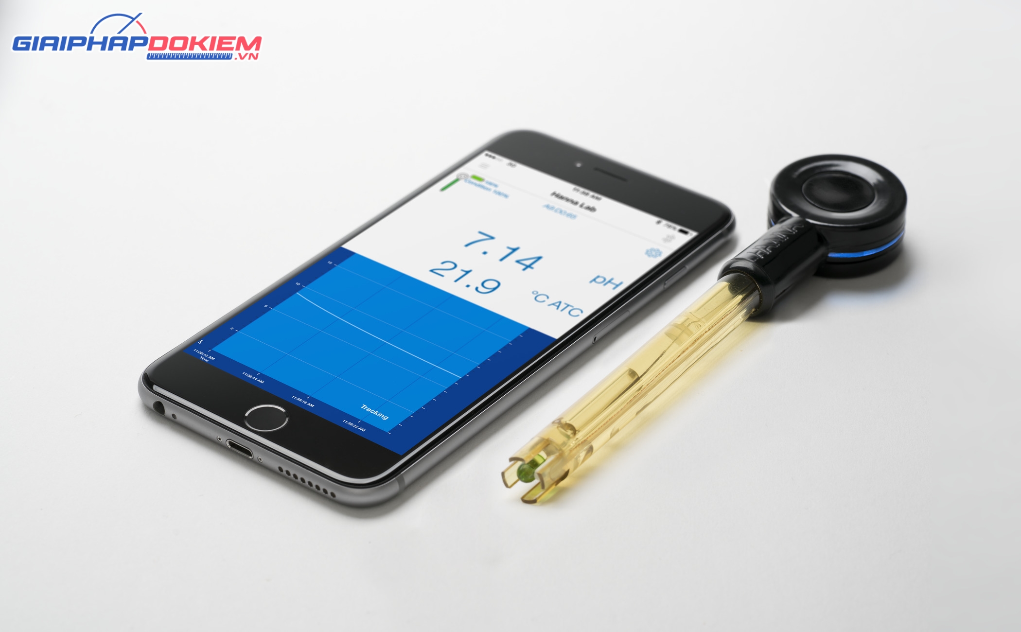 Điện Cực Bluetooth HALO Đo pH Không Cần Máy Đo Hanna HI12302 2 Điện Cực Bluetooth HALO Đo pH Không Cần Máy Đo Hanna HI12302