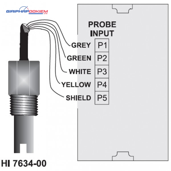 Điện Cực EC/TDS Online (Thang Thấp) cáp 4m Hanna HI7634-00/4 5 Điện Cực EC/TDS Online (Thang Thấp) cáp 4m Hanna HI7634-00/4