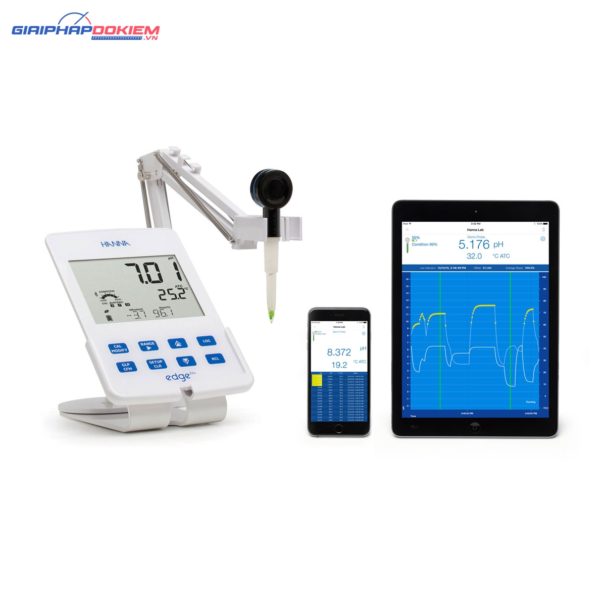 Điện Cực HALO® Bluetooth Đo pH Thực Phẩm Hanna FC2022 3 Điện Cực HALO® Bluetooth Đo pH Thực Phẩm Hanna FC2022