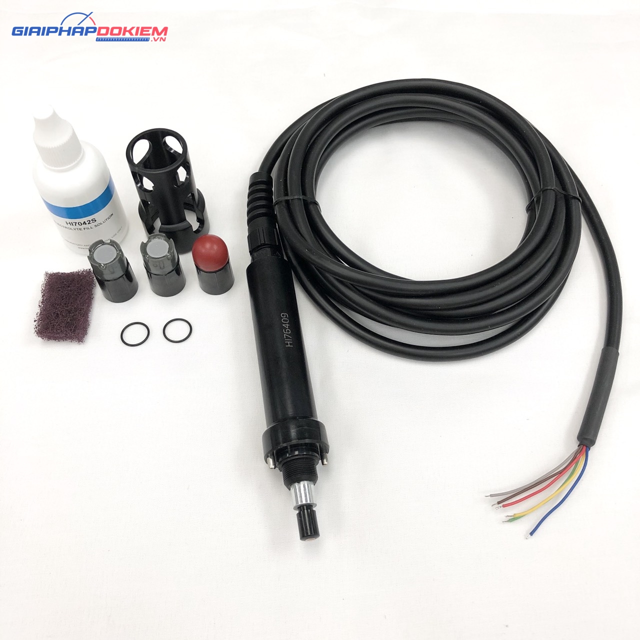 Điện Cực Oxy Hòa Tan Galvanic Cho Máy HI9147, Cáp Dài 10m Hanna HI76409/10 3 Điện Cực Oxy Hòa Tan Galvanic Cho Máy HI9147, Cáp Dài 10m Hanna HI76409/10