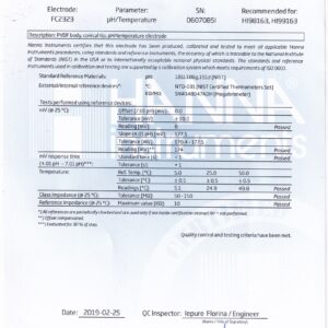 Điện Cực pH Chuyên Cho Các Sản Phẩm Thịt, Cổng Quick DIN Hanna FC2323 3 Điện Cực pH Chuyên Cho Các Sản Phẩm Thịt, Cổng Quick DIN Hanna FC2323