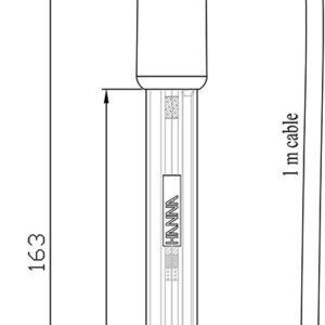Điện Cực pH Thân Nhựa PEI Cổng 3.5mm Hanna HI12300 3 Điện Cực pH Thân Nhựa PEI Cổng 3.5mm Hanna HI12300