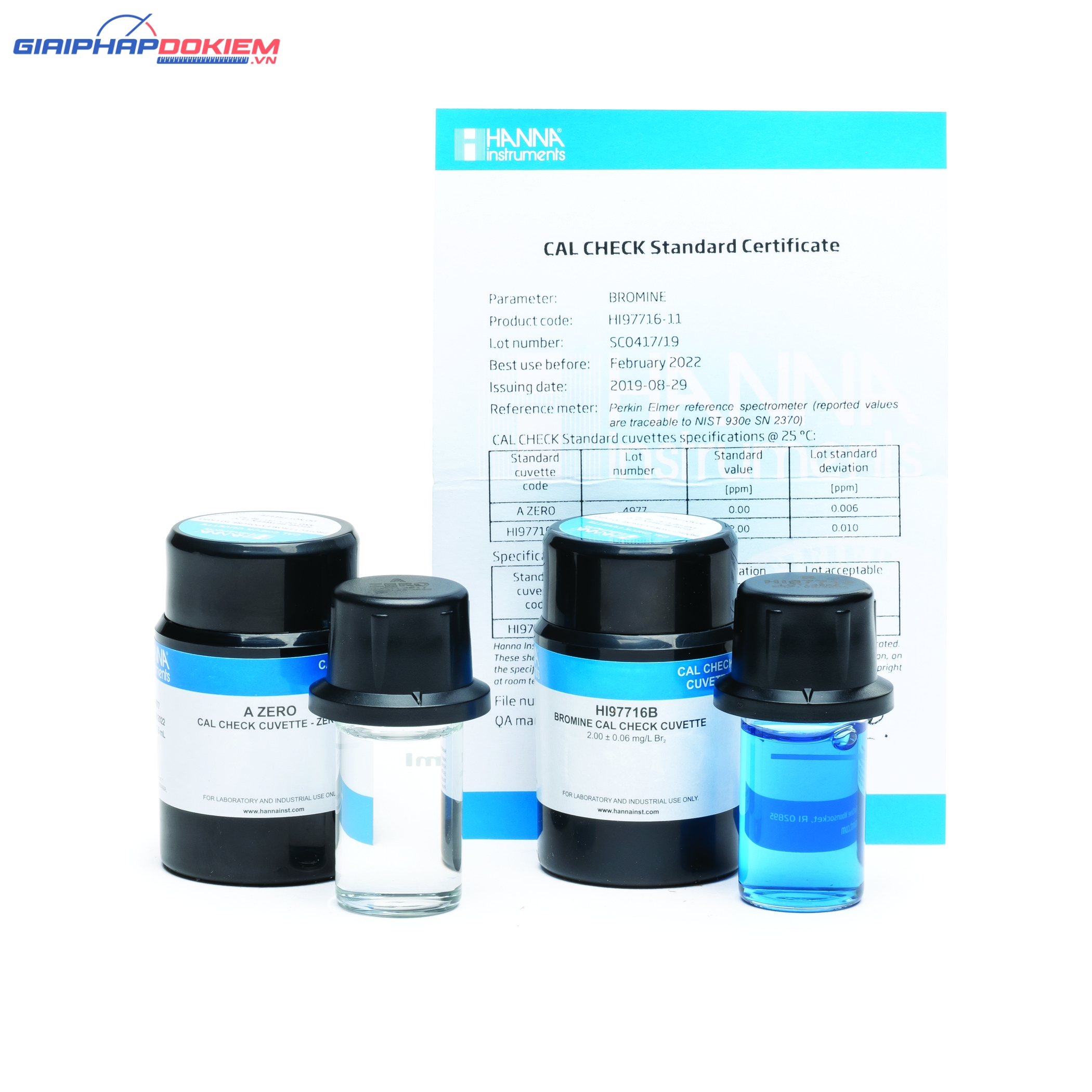 Dung Dịch CAL Check™ Chuẩn Brôm Dùng Cho Máy HI97716 Hanna HI97716-11 1 Dung Dịch CAL Check™ Chuẩn Brôm Dùng Cho Máy HI97716 Hanna HI97716-11