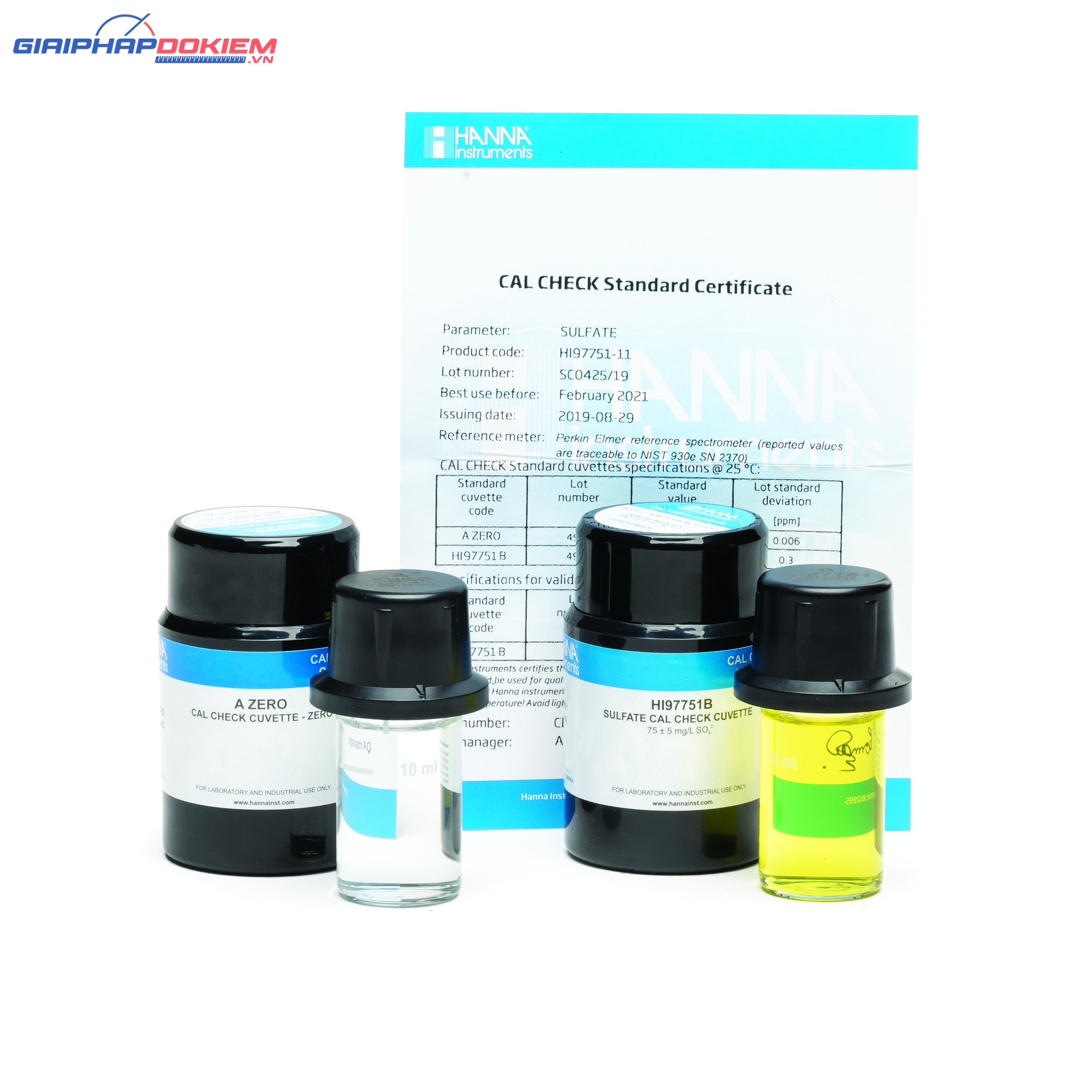 Dung Dịch CAL Check™ Chuẩn Cloride Dùng Cho Máy Đo Quang Hanna HI97753-11 1 Dung Dịch CAL Check™ Chuẩn Cloride Dùng Cho Máy Đo Quang Hanna HI97753-11