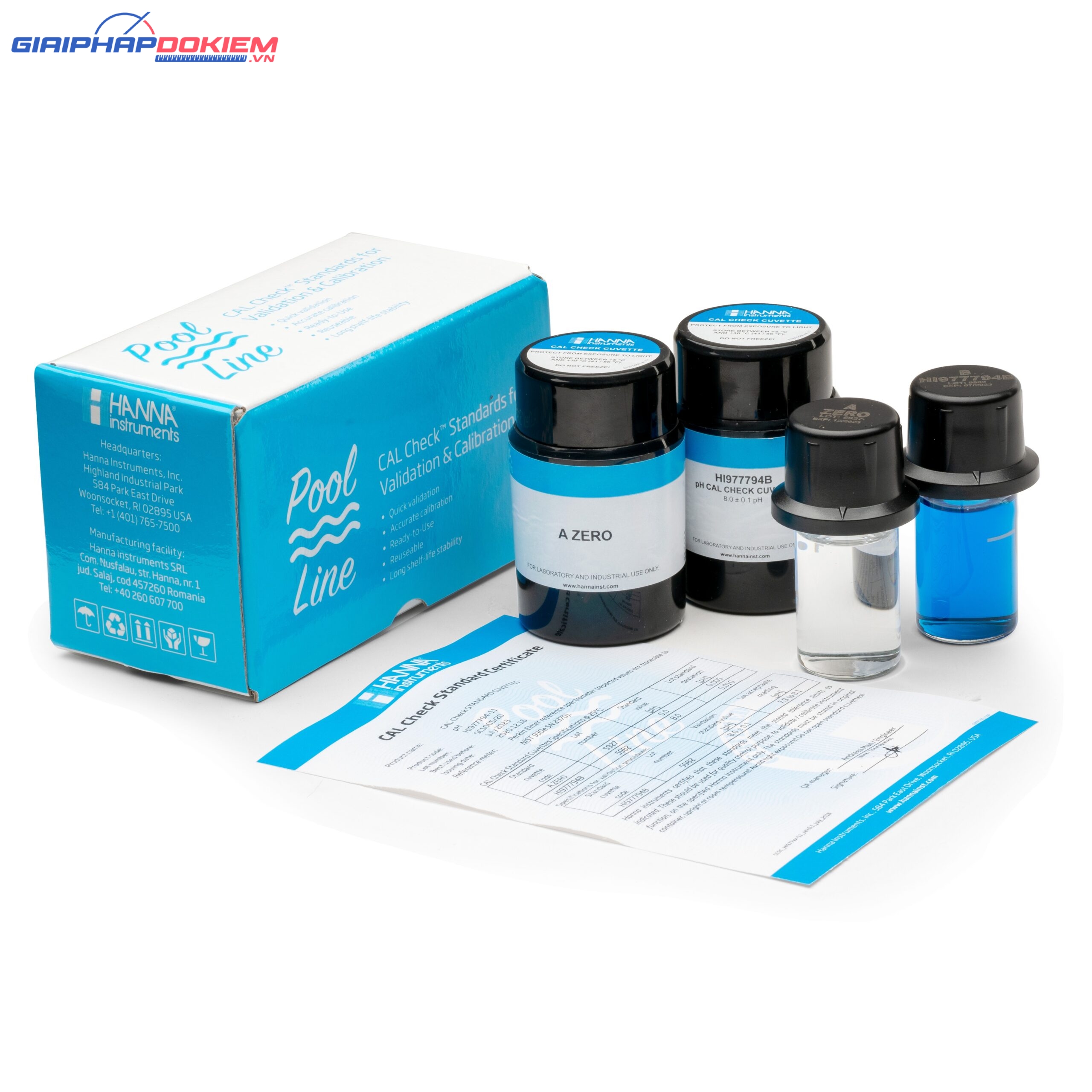 Dung Dịch CAL Check™ Chuẩn pH Dùng Cho Máy Đo Quang PoolLine Hanna HI977794-11 3 Dung Dịch CAL Check™ Chuẩn pH Dùng Cho Máy Đo Quang PoolLine Hanna HI977794-11