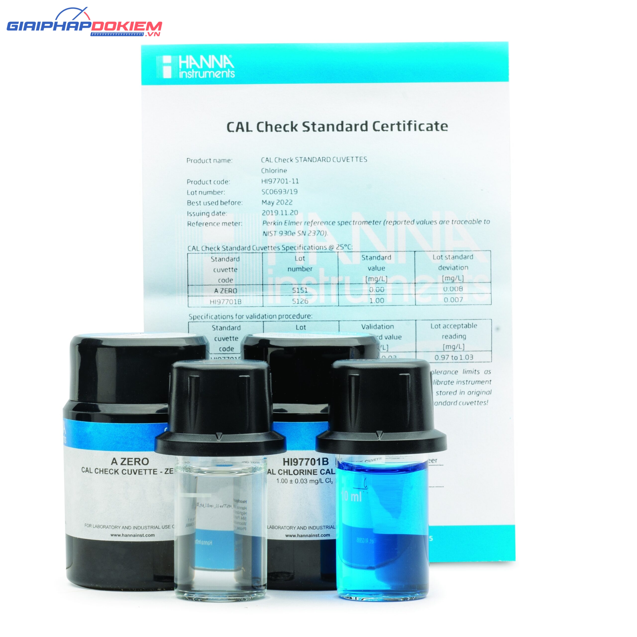 Dung Dịch CAL Check™ Hiệu Chuẩn Máy Quang Đo Clo Dư và Clo Tổng Hanna HI97701-11 1 Dung Dịch CAL Check™ Hiệu Chuẩn Máy Quang Đo Clo Dư và Clo Tổng Hanna HI97701-11