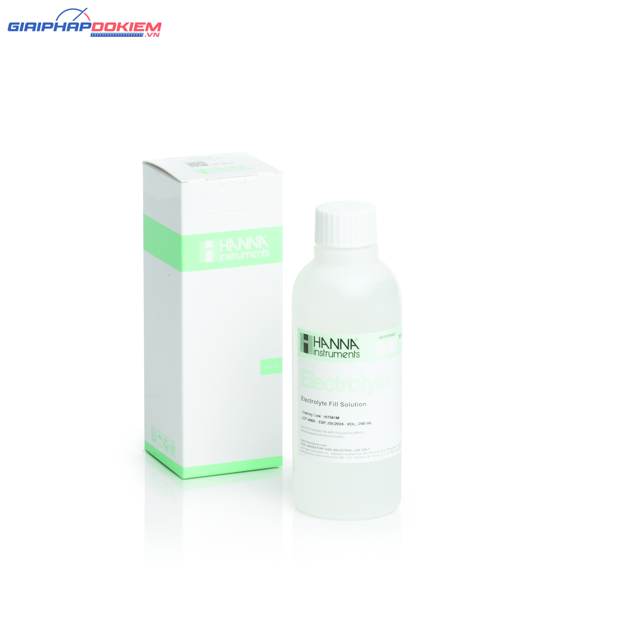 Dung dịch châm màng oxy hòa tan polarographic, 230mL Hanna HI7041M 1 Dung dịch châm màng oxy hòa tan polarographic, 230mL Hanna HI7041M