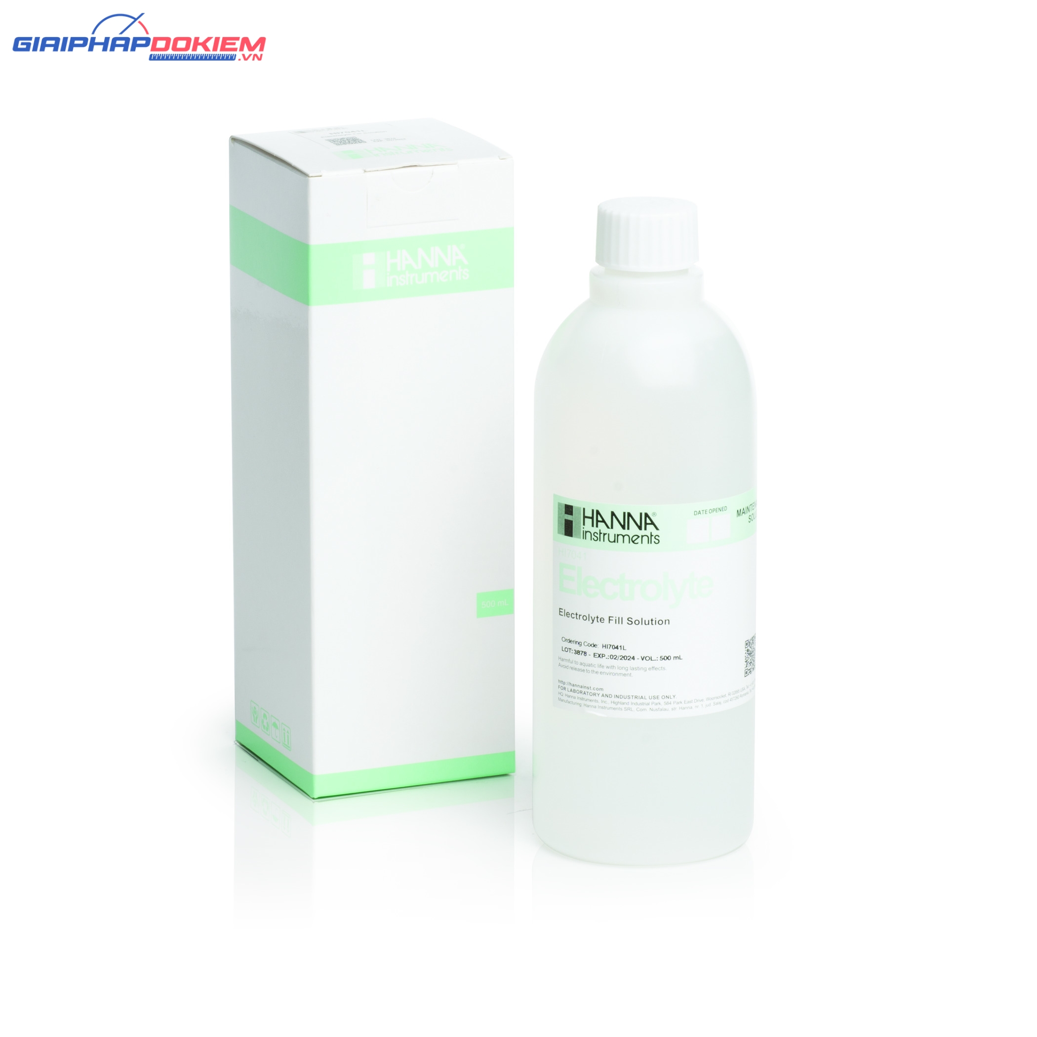 Dung dịch châm màng oxy hòa tan polarographic, 500mL Hanna HI7041L 1 Dung dịch châm màng oxy hòa tan polarographic, 500mL Hanna HI7041L