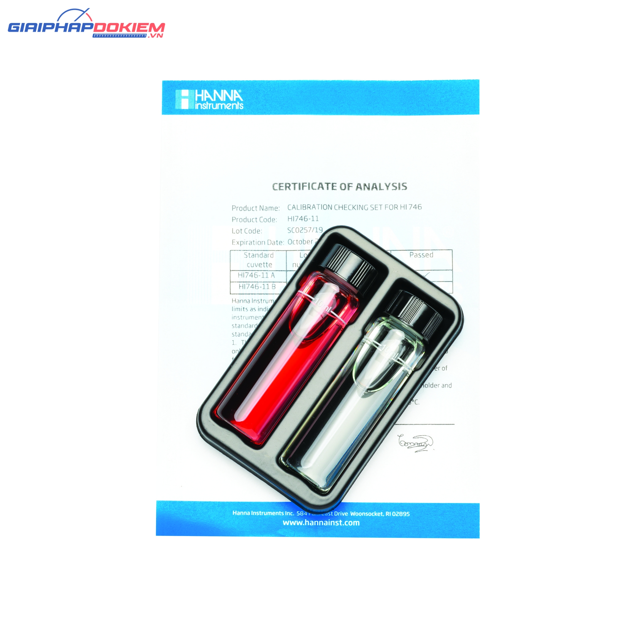 Dung Dịch Chuẩn Để Kiểm Tra Checker HI746 Hanna HI746-11 4 Dung Dịch Chuẩn Để Kiểm Tra Checker HI746 Hanna HI746-11