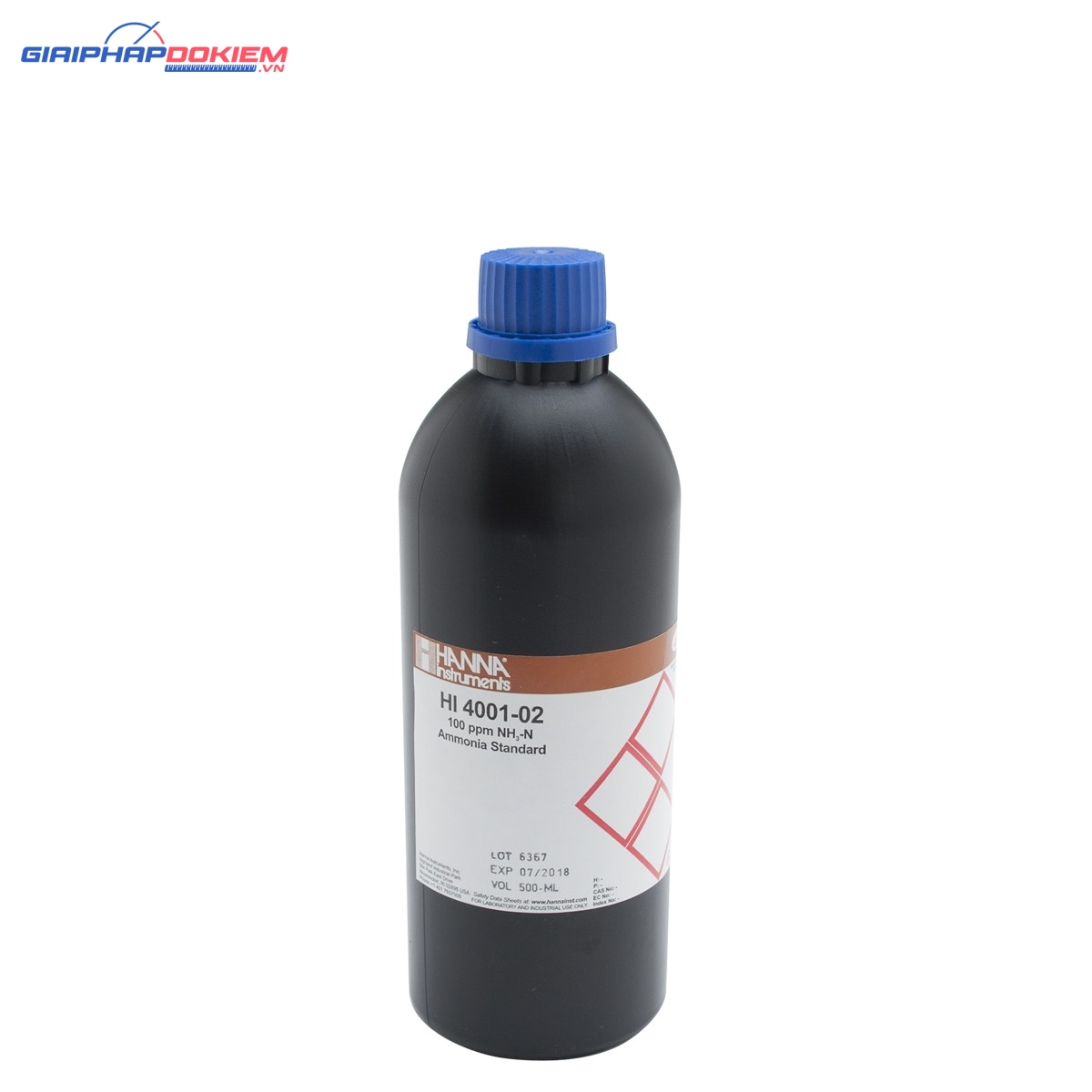 Dung Dịch Hiệu Chuẩn Amoni 100ppm, 500 mL Hanna HI4001-02 1 Dung Dịch Hiệu Chuẩn Amoni 100ppm, 500 mL Hanna HI4001-02