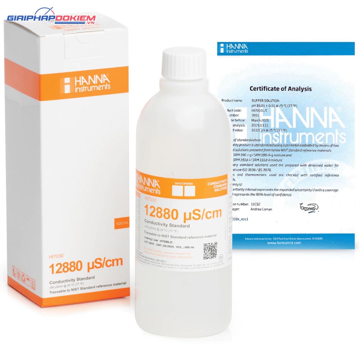 Dung Dịch Hiệu Chuẩn Độ Dẫn 12880 µS/cm (500mL) Hanna HI7030L Dung Dịch Hiệu Chuẩn Độ Dẫn 12880 µS/cm (500mL) Hanna HI7030L