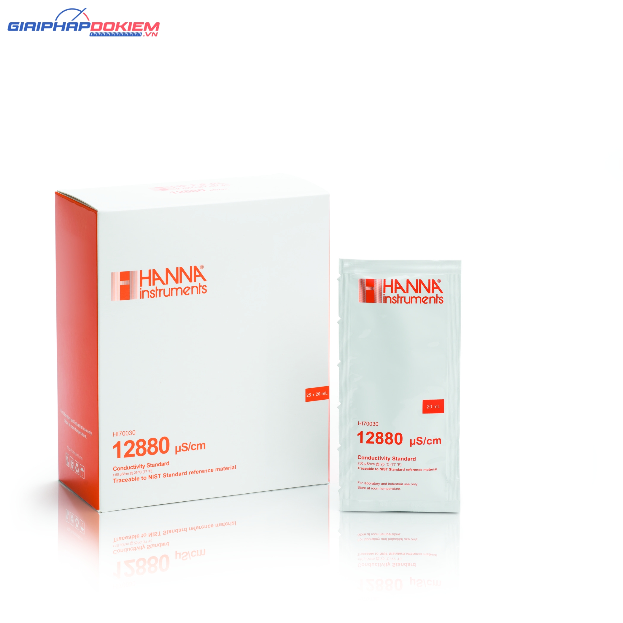 Dung Dịch Hiệu Chuẩn Độ Dẫn (EC) 12880µS/cm,25x20mL Hanna HI70030P 1 Dung Dịch Hiệu Chuẩn Độ Dẫn (EC) 12880µS/cm,25x20mL Hanna HI70030P