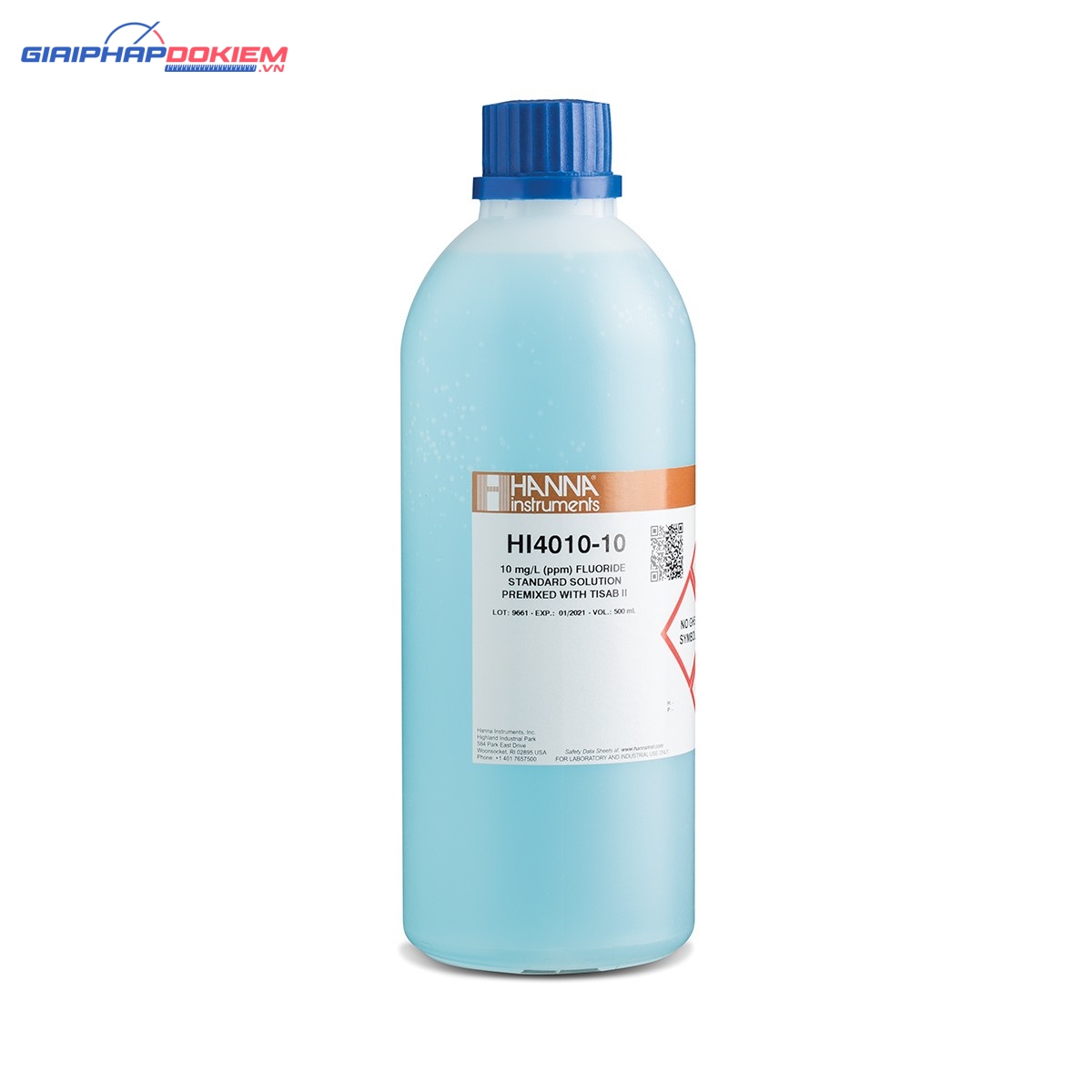 Dung Dịch Hiệu Chuẩn Floride 10ppm Có TISAB II, 500 mL Hanna HI4010-10 1 Dung Dịch Hiệu Chuẩn Floride 10ppm Có TISAB II, 500 mL Hanna HI4010-10