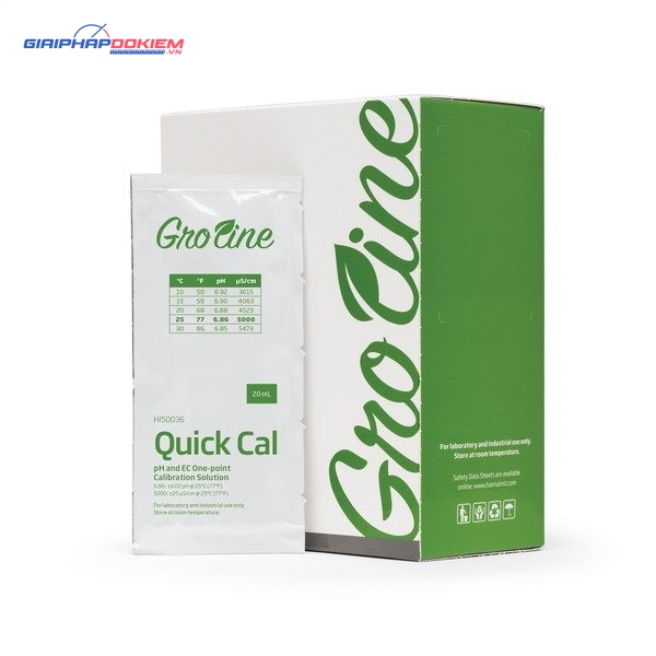 Dung Dịch Hiệu Chuẩn Nhanh Chung Cho pH/TDS/EC Dạng Gói 20mL (25 gói) Hanna HI50036P 3 Dung Dịch Hiệu Chuẩn Nhanh Chung Cho pH/TDS/EC Dạng Gói 20mL (25 gói) Hanna HI50036P