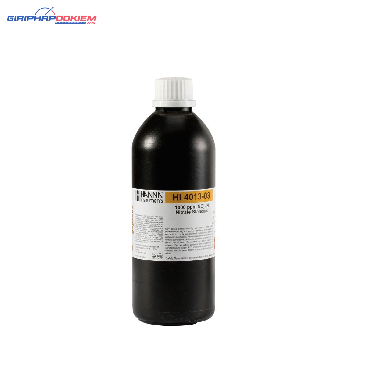 Dung Dịch Hiệu Chuẩn Nitrat 1000ppm, 500 mL Hanna HI4013-03 1 Dung Dịch Hiệu Chuẩn Nitrat 1000ppm, 500 mL Hanna HI4013-03