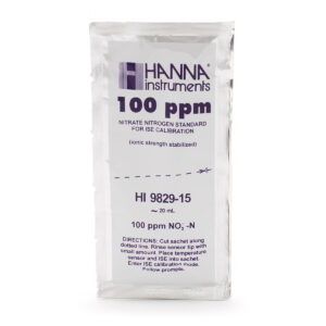 Dung Dịch Hiệu Chuẩn Nitrat 100ppm Dạng Gói 20mL (25 Gói) Hanna HI9829-15