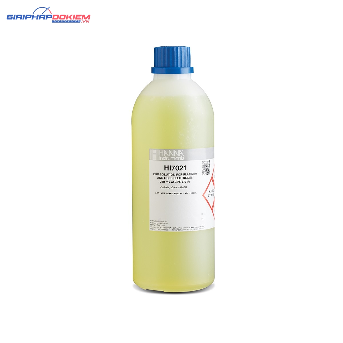 Dung Dịch Hiệu Chuẩn ORP 240 mV, 500 mL Hanna HI7021L 1 Dung Dịch Hiệu Chuẩn ORP 240 mV, 500 mL Hanna HI7021L