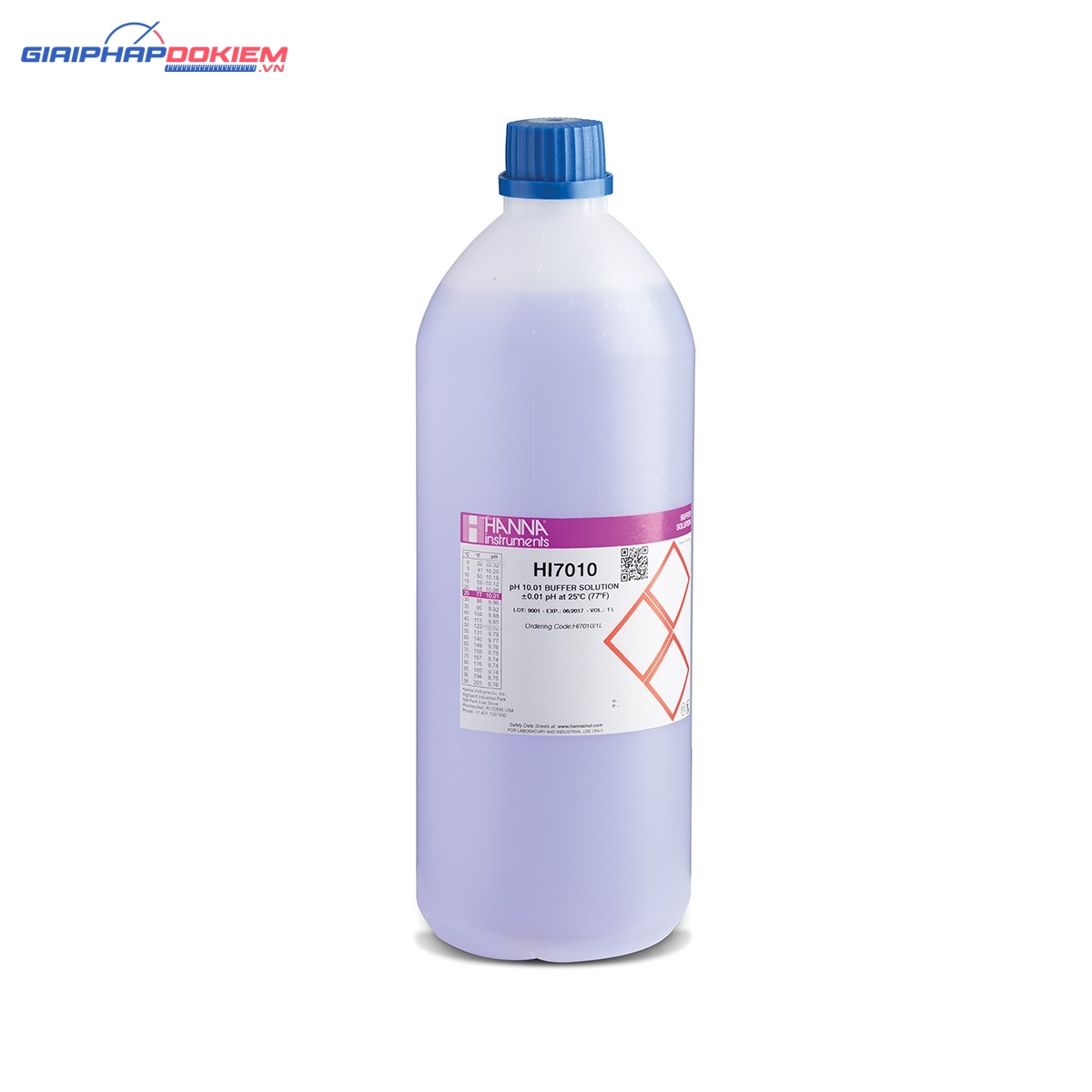 Dung Dịch Hiệu Chuẩn pH 10.01, Chai 1 Lít Hanna HI7010/1L 1 Dung Dịch Hiệu Chuẩn pH 10.01, Chai 1 Lít Hanna HI7010/1L