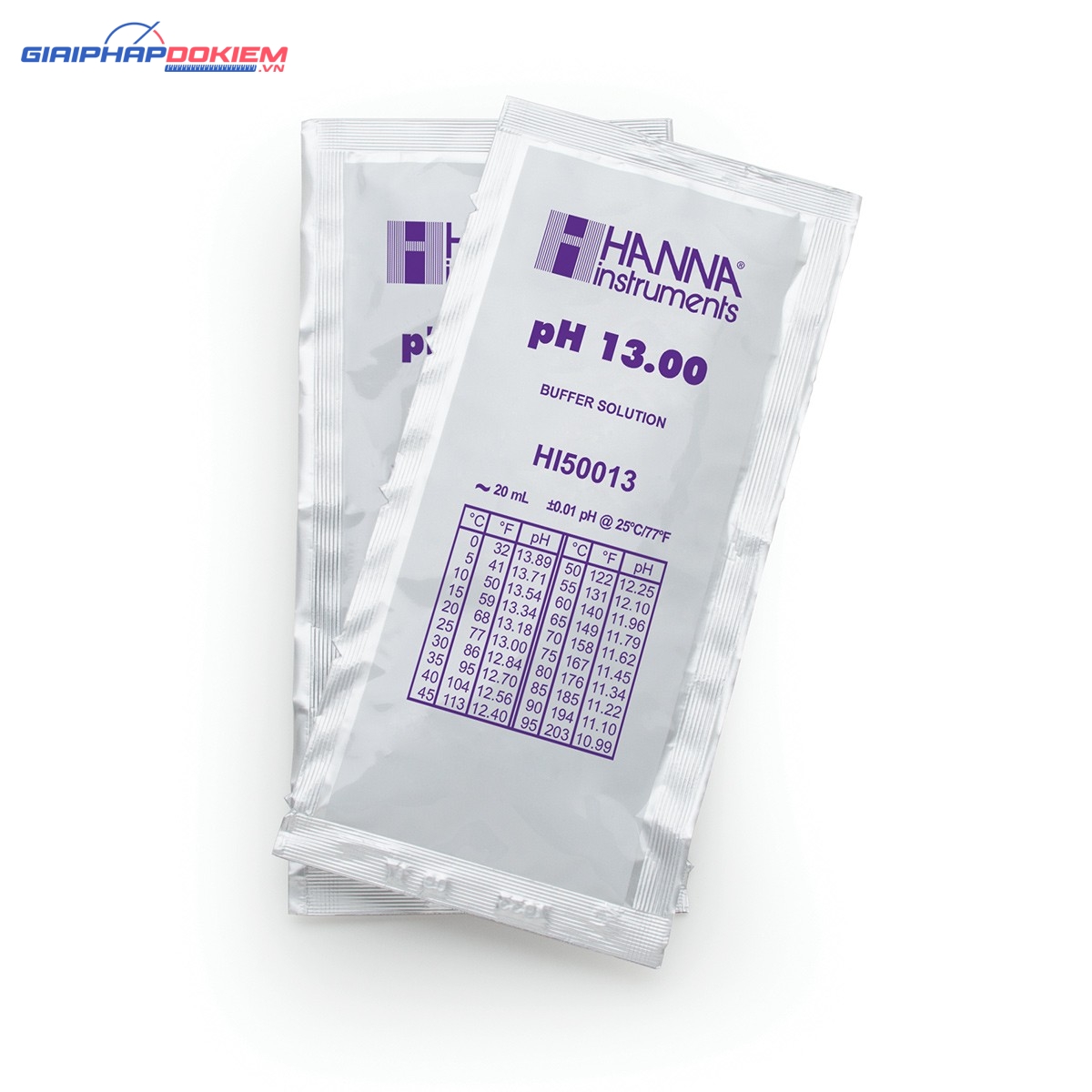 Dung Dịch Hiệu Chuẩn pH 13.00, 25 x 20mL Hanna HI50013-02 1 Dung Dịch Hiệu Chuẩn pH 13.00, 25 x 20mL Hanna HI50013-02