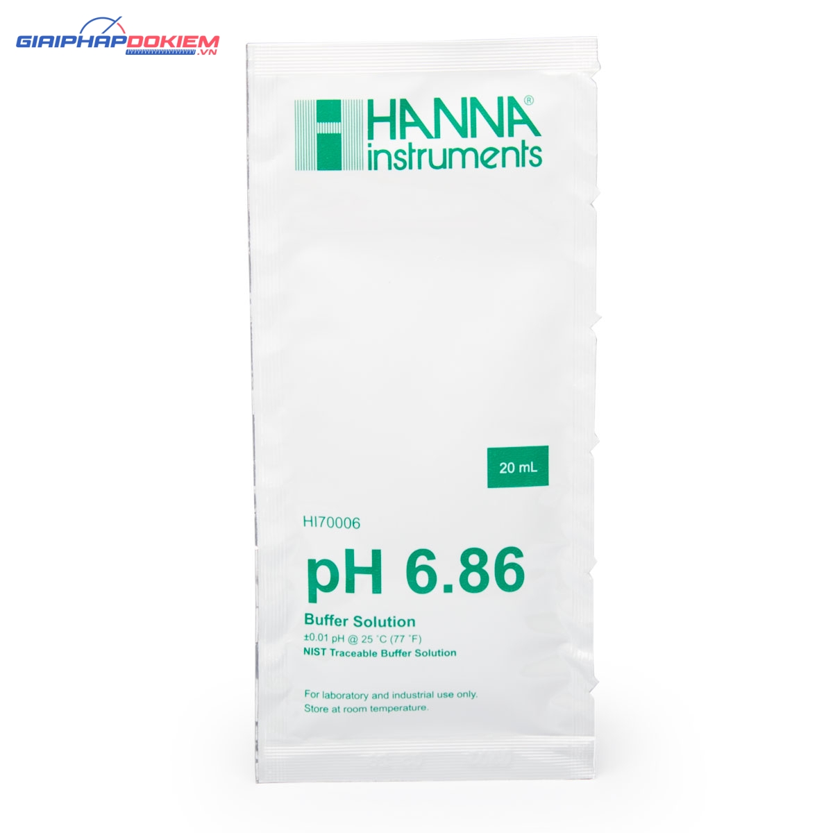 Dung Dịch Hiệu Chuẩn pH 6.86 Dạng Gói 20mL (25 Gói) Hanna HI70006P 1 Dung Dịch Hiệu Chuẩn pH 6.86 Dạng Gói 20mL (25 Gói) Hanna HI70006P