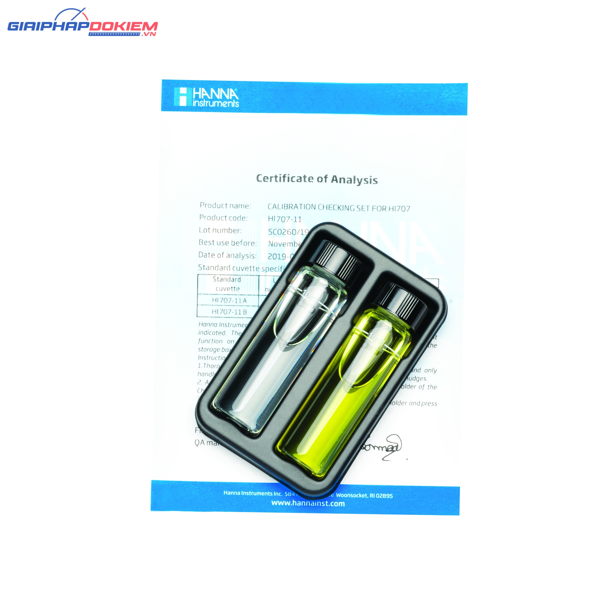 Dung Dịch Kiểm Tra Máy Đo Nitrit Thang Thấp HI707 Hanna HI707-11 1 Dung Dịch Kiểm Tra Máy Đo Nitrit Thang Thấp HI707 Hanna HI707-11