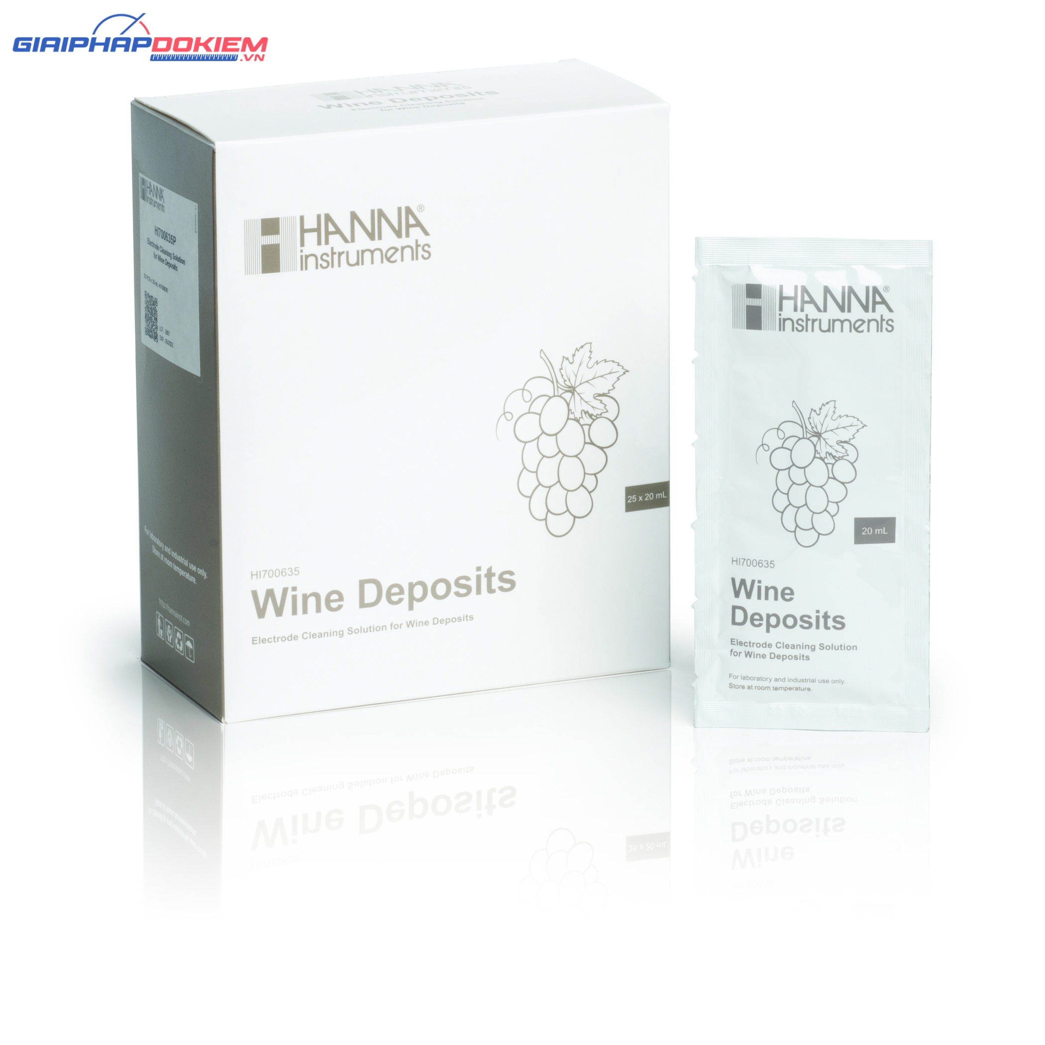 Dung Dịch Rửa Cặn Rượu Trên Điện Cực Sau Khi Đo Trong Rượu,25x20mL Hanna HI700635P 2 Dung Dịch Rửa Cặn Rượu Trên Điện Cực Sau Khi Đo Trong Rượu,25x20mL Hanna HI700635P