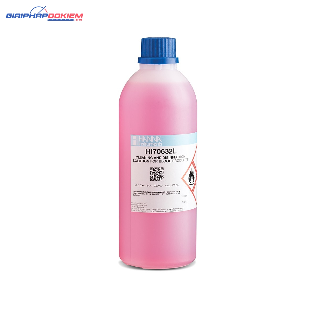 Dung Dịch Vệ Sinh Điện Cực Trong Sản Phẩm Có Máu, 500 mL Hanna HI70632L 1 Dung Dịch Vệ Sinh Điện Cực Trong Sản Phẩm Có Máu, 500 mL Hanna HI70632L