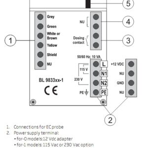Màn Hình Đo Và Kiểm Soát Độ Dẫn Cho Nước Tinh Khiết RO Hanna BL983322-1 6 Màn Hình Đo Và Kiểm Soát Độ Dẫn Cho Nước Tinh Khiết RO Hanna BL983322-1