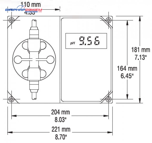 Màn Hình Kiểm Soát pH Kết Hợp Bơm Hanna BL7916-2 2 Màn Hình Kiểm Soát pH Kết Hợp Bơm Hanna BL7916-2