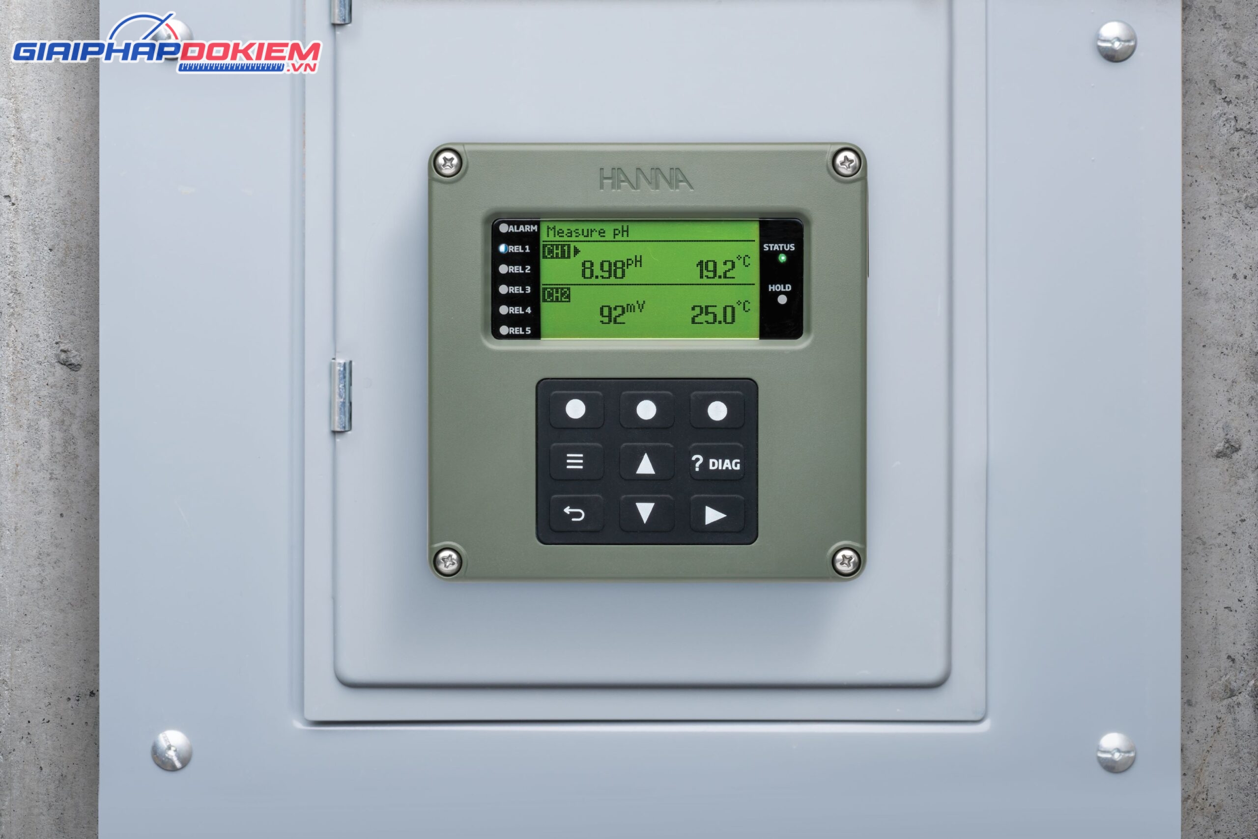 Màn Hình Kiểm Soát pH, ORP, EC, DO Đồng Thời 2 Kênh Hanna HI520 4 Màn Hình Kiểm Soát pH, ORP, EC, DO Đồng Thời 2 Kênh Hanna HI520