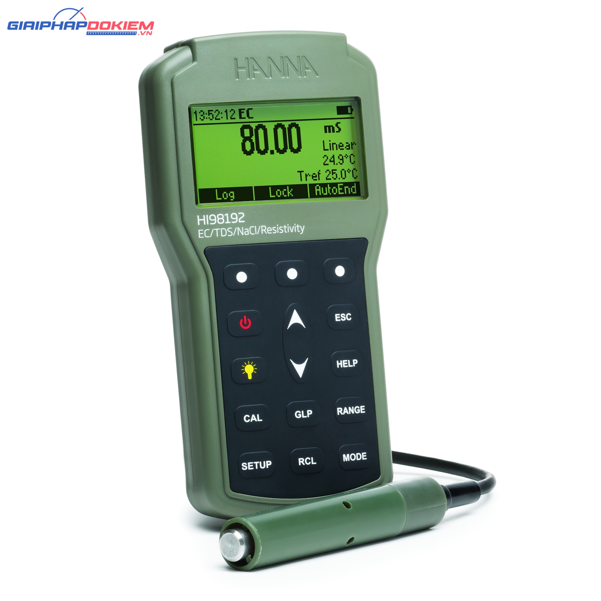Máy Đo EC/TDS/Trở Kháng/Độ Mặn/Nhiệt Độ Chuyên Nghiệp Hanna HI98192 2 Máy Đo EC/TDS/Trở Kháng/Độ Mặn/Nhiệt Độ Chuyên Nghiệp Hanna HI98192