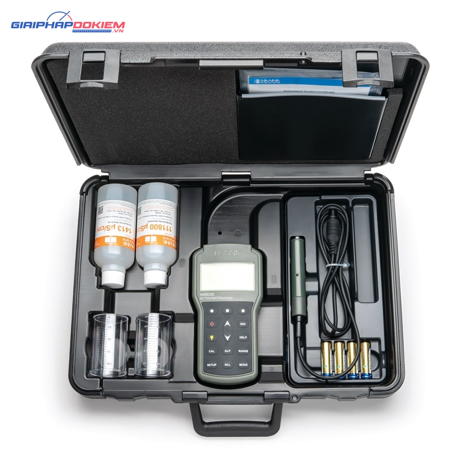 Máy Đo EC/TDS/Trở Kháng/Độ Mặn/Nhiệt Độ Chuyên Nghiệp Hanna HI98192 3 Máy Đo EC/TDS/Trở Kháng/Độ Mặn/Nhiệt Độ Chuyên Nghiệp Hanna HI98192