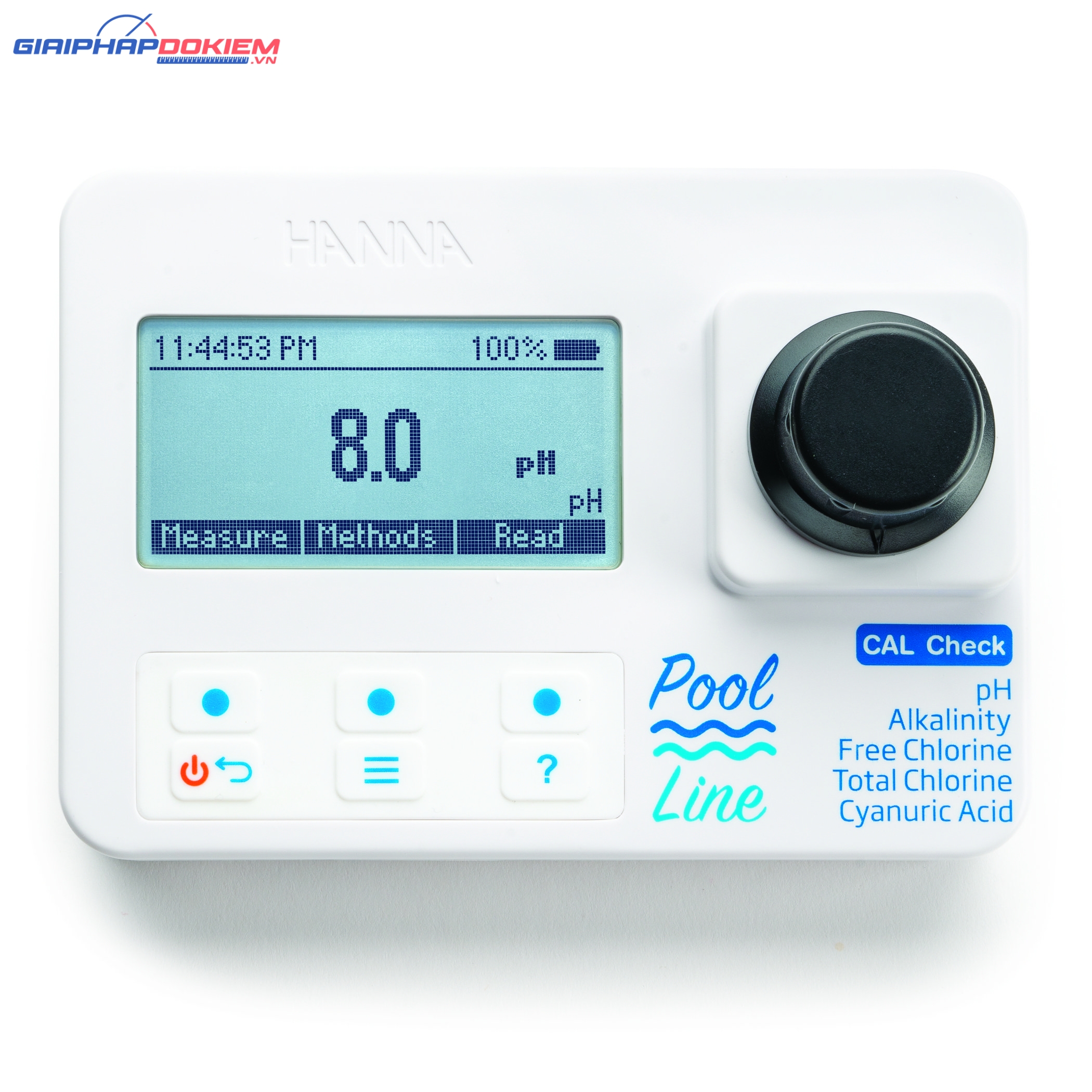 Máy Đo Kiềm, Clo Dư Và Clo Tổng, Axit Cyanuric, Và pH Trong Hồ Bơi Hanna HI971044 2 Máy Đo Kiềm, Clo Dư Và Clo Tổng, Axit Cyanuric, Và pH Trong Hồ Bơi Hanna HI971044