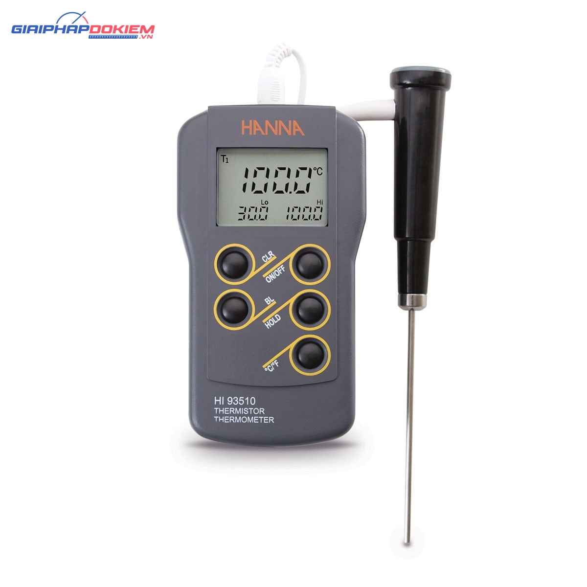 Máy Đo Nhiệt Độ Chống Thấm Nước Hanna HI93510 1 Máy Đo Nhiệt Độ Chống Thấm Nước Hanna HI93510