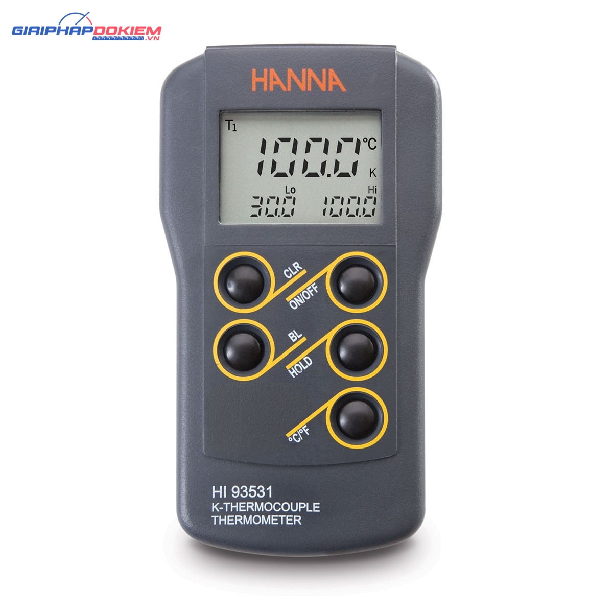 MÁY ĐO NHIỆT ĐỘ KIỂU K THANG ĐO RỘNG Hanna HI93531 1 MÁY ĐO NHIỆT ĐỘ KIỂU K THANG ĐO RỘNG Hanna HI93531