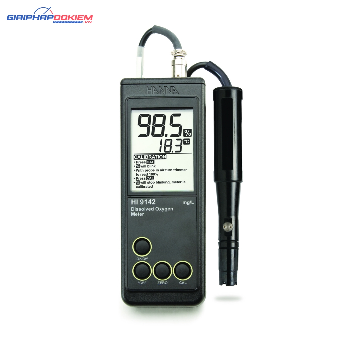 Máy Đo Oxy Hòa Tan/Nhiệt Độ Cầm Tay Trong Nước Sạch Hanna HI9142 Máy Đo Oxy Hòa Tan/Nhiệt Độ Cầm Tay Trong Nước Sạch Hanna HI9142