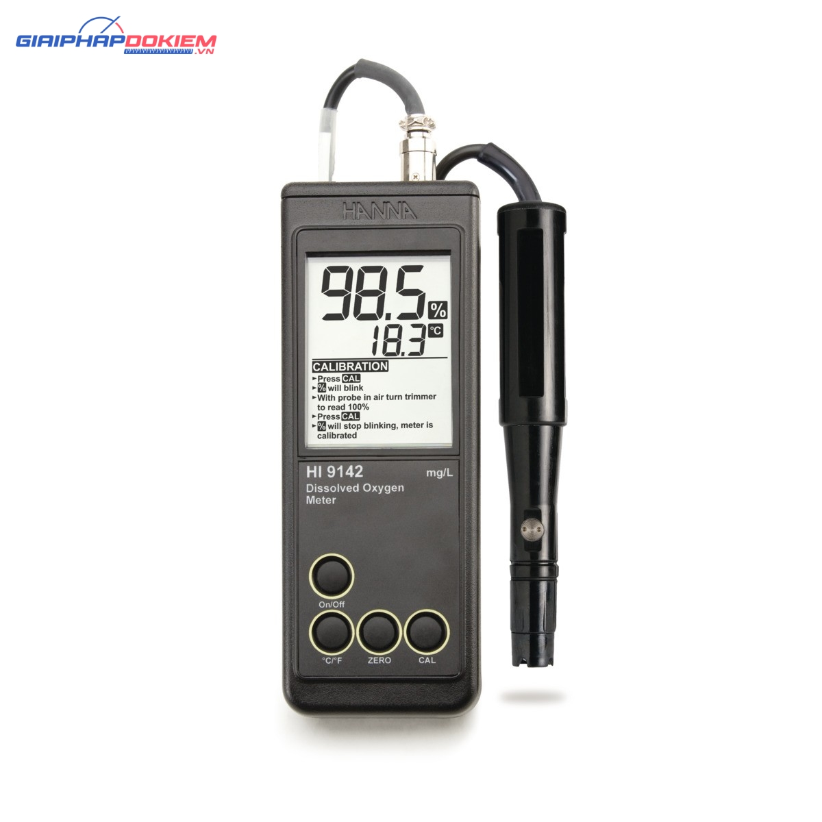 Máy Đo Oxy Hòa Tan/Nhiệt Độ Cầm Tay Trong Nước Sạch Hanna HI9142 1 Máy Đo Oxy Hòa Tan/Nhiệt Độ Cầm Tay Trong Nước Sạch Hanna HI9142