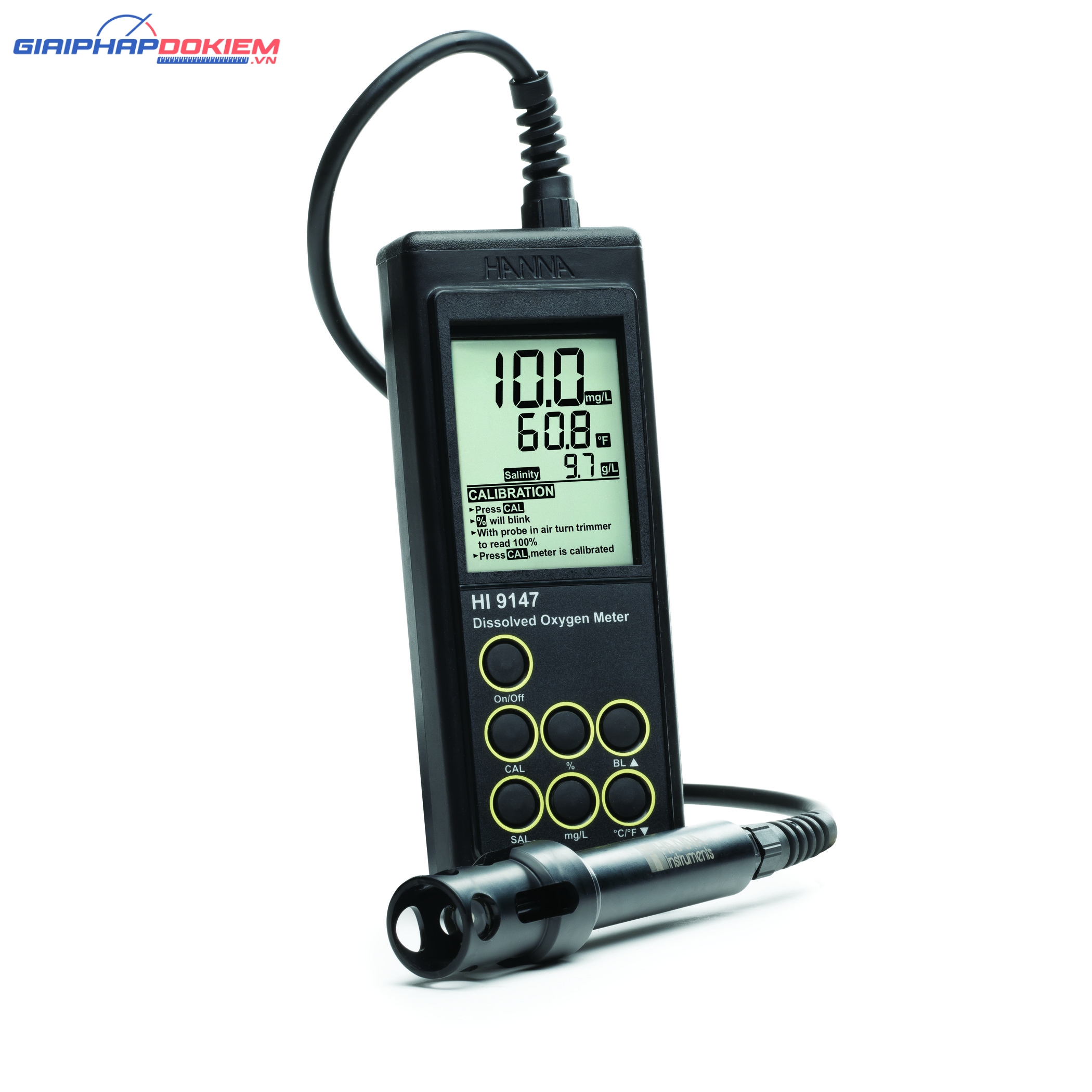 Máy Đo Oxy Hòa Tan/Nhiệt Độ Trực Tiếp Trong Thủy Sản Hanna HI9147 2 Máy Đo Oxy Hòa Tan/Nhiệt Độ Trực Tiếp Trong Thủy Sản Hanna HI9147