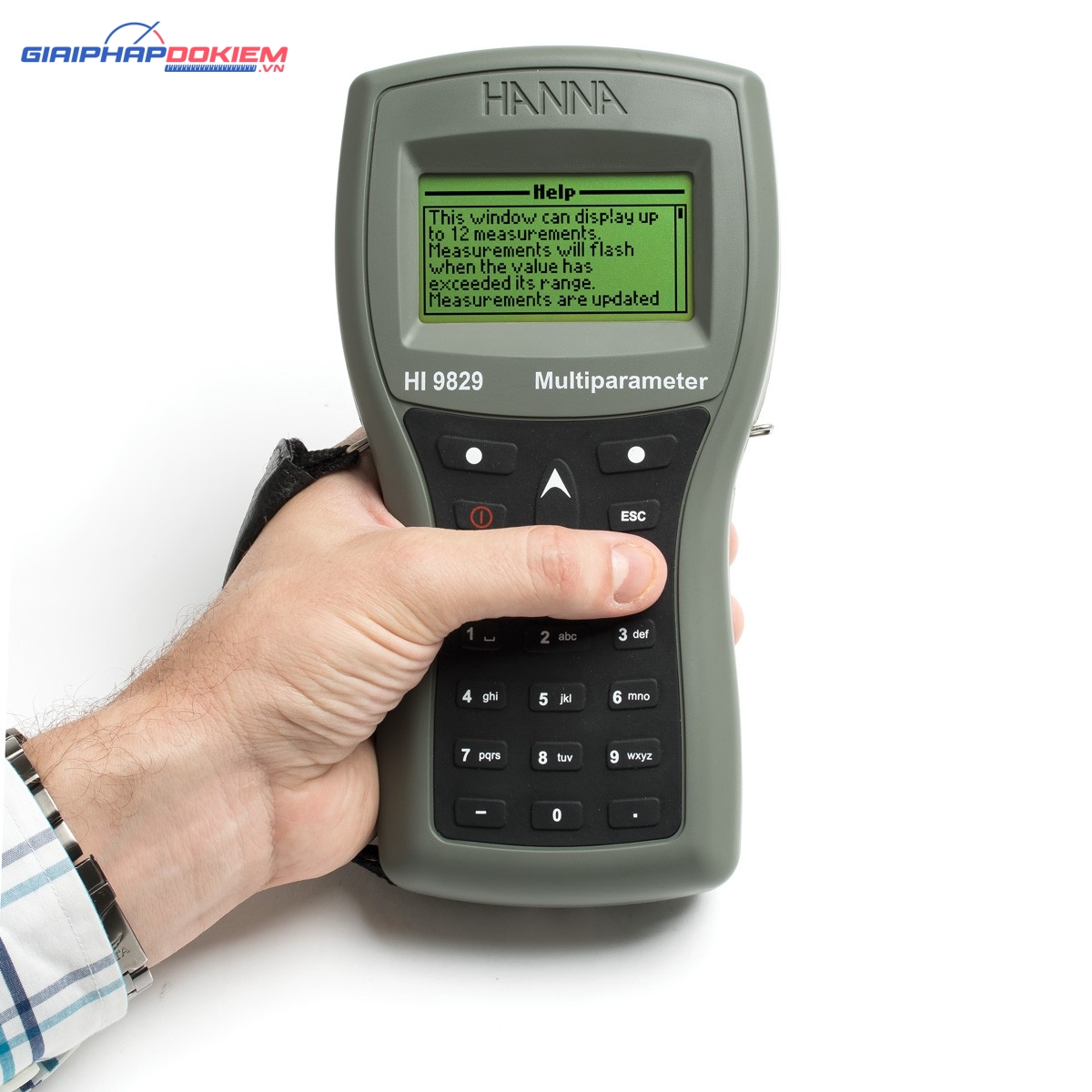 Máy Đo pH/ISE/EC/DO/Độ Đục Chống Thấm Nước Có GPS Hanna HI9829 2 Máy Đo pH/ISE/EC/DO/Độ Đục Chống Thấm Nước Có GPS Hanna HI9829