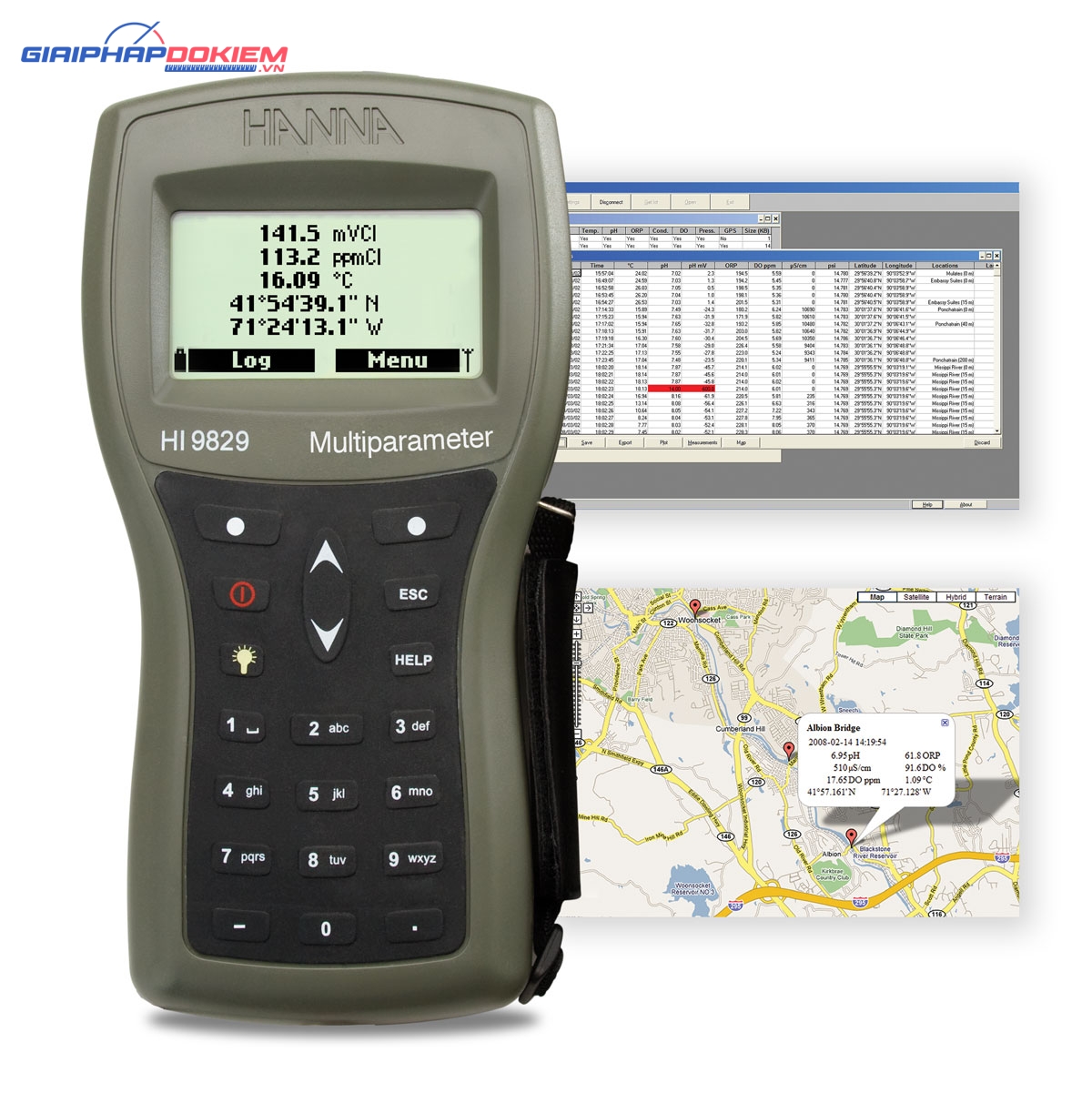 Máy Đo pH/ISE/EC/DO/Độ Đục Chống Thấm Nước Có GPS Hanna HI9829 3 Máy Đo pH/ISE/EC/DO/Độ Đục Chống Thấm Nước Có GPS Hanna HI9829