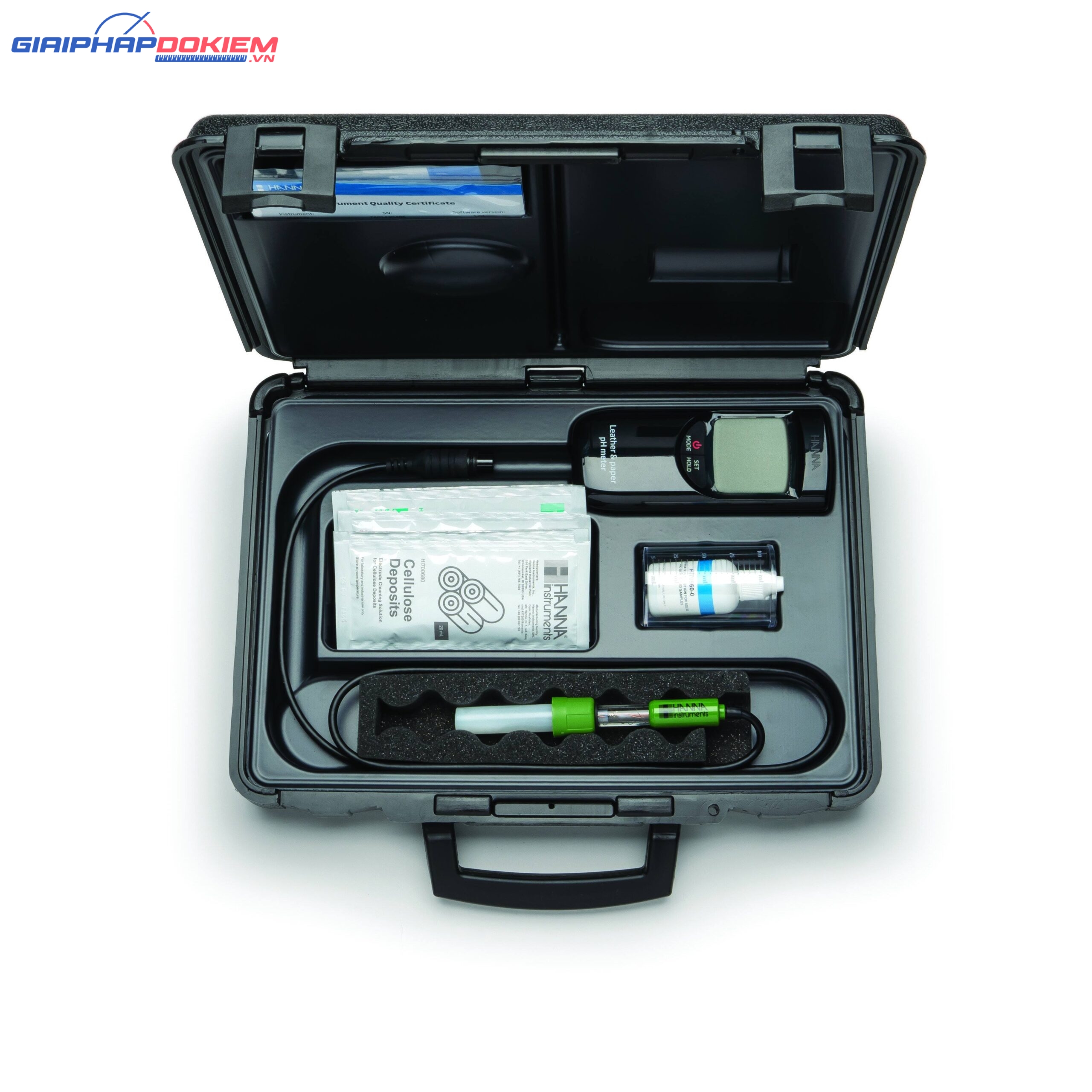 Máy Đo pH/Nhiệt Độ Cho Bề Mặt Giấy Và Da Thuộc Hanna HI99171 3 Máy Đo pH/Nhiệt Độ Cho Bề Mặt Giấy Và Da Thuộc Hanna HI99171