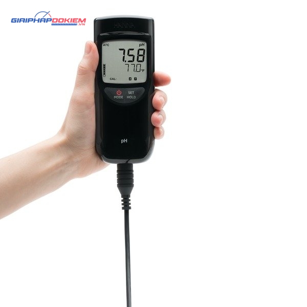 Máy Đo pH/Nhiệt Độ Chống Thấm Nước Hanna HI991001 3 Máy Đo pH/Nhiệt Độ Chống Thấm Nước Hanna HI991001
