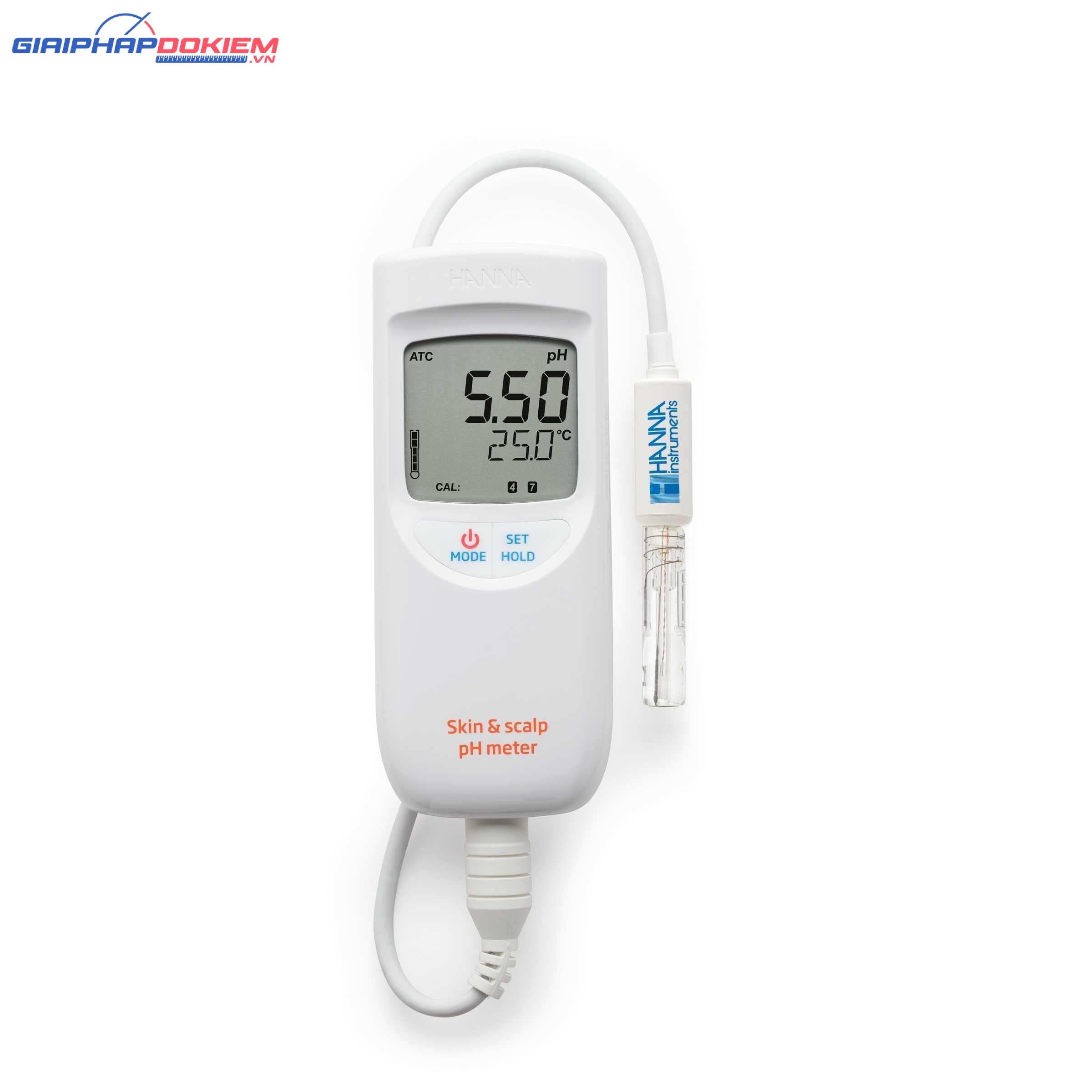 Máy Đo pH/Nhiệt Độ Trên Bề Mặt Da Người Và Da Đầu Hanna HI99181 1 Máy Đo pH/Nhiệt Độ Trên Bề Mặt Da Người Và Da Đầu Hanna HI99181