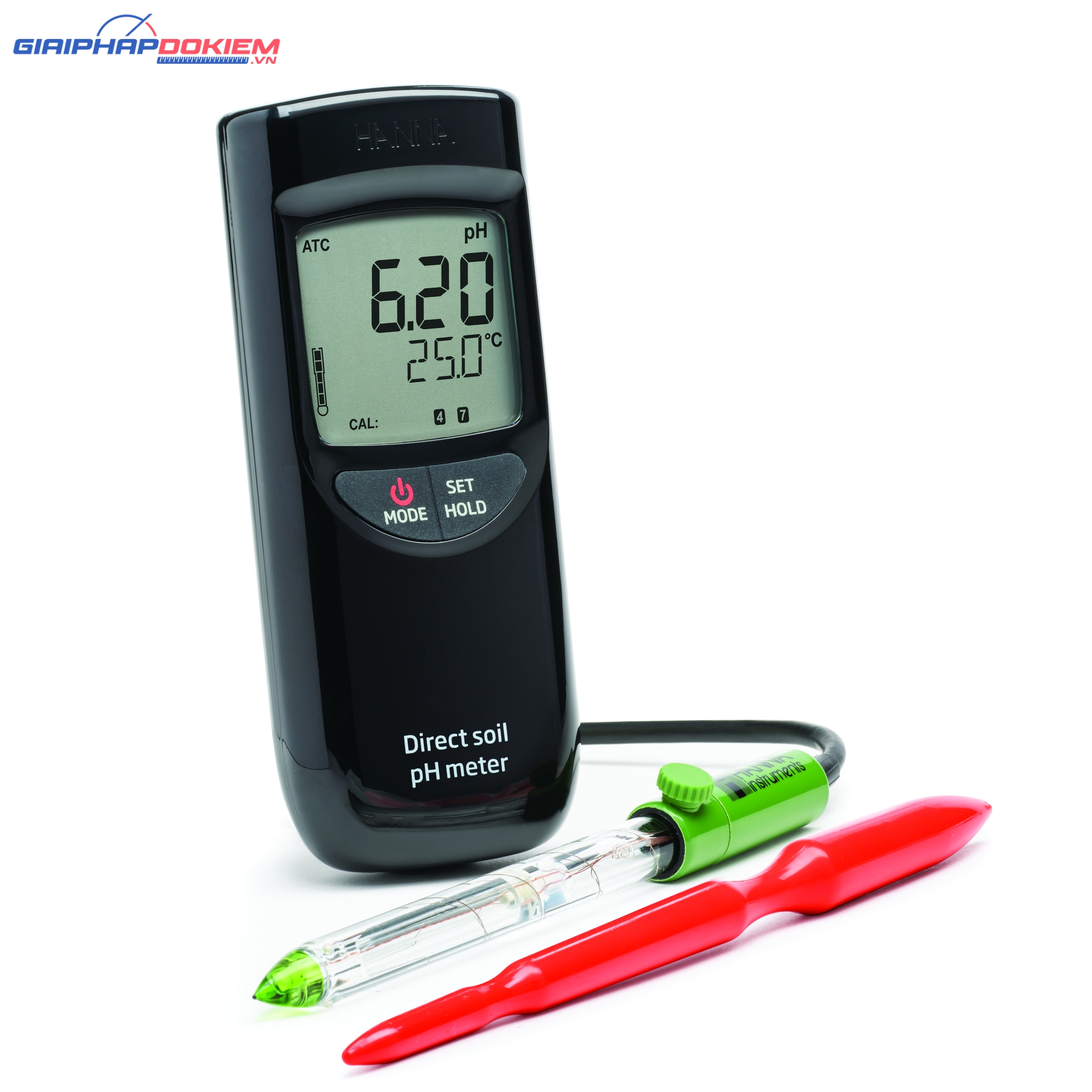 Máy Đo pH/Nhiệt Độ Trong Đất Trồng Và Nước Hanna HI99121 2 Máy Đo pH/Nhiệt Độ Trong Đất Trồng Và Nước Hanna HI99121