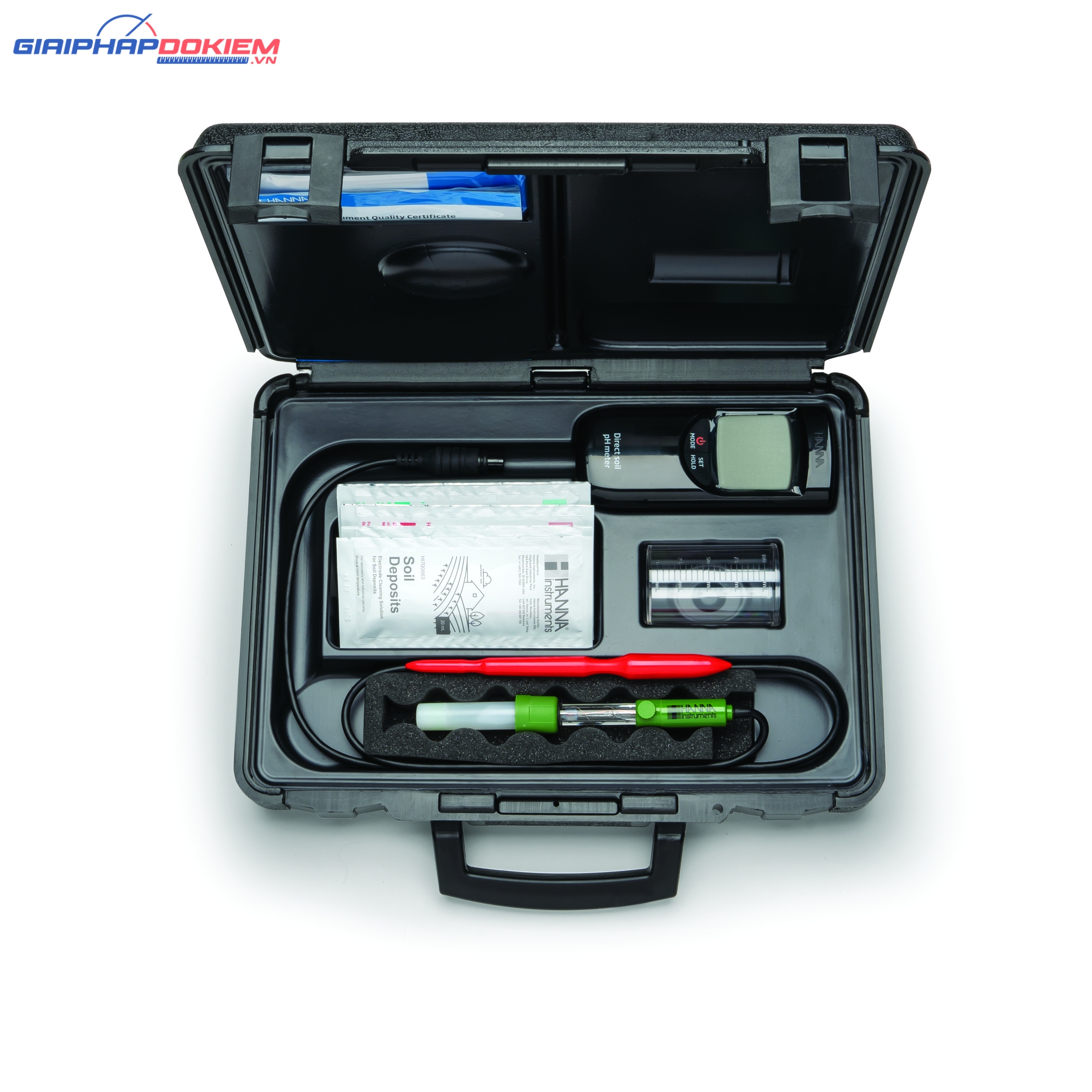 Máy Đo pH/Nhiệt Độ Trong Đất Trồng Và Nước Hanna HI99121 4 Máy Đo pH/Nhiệt Độ Trong Đất Trồng Và Nước Hanna HI99121